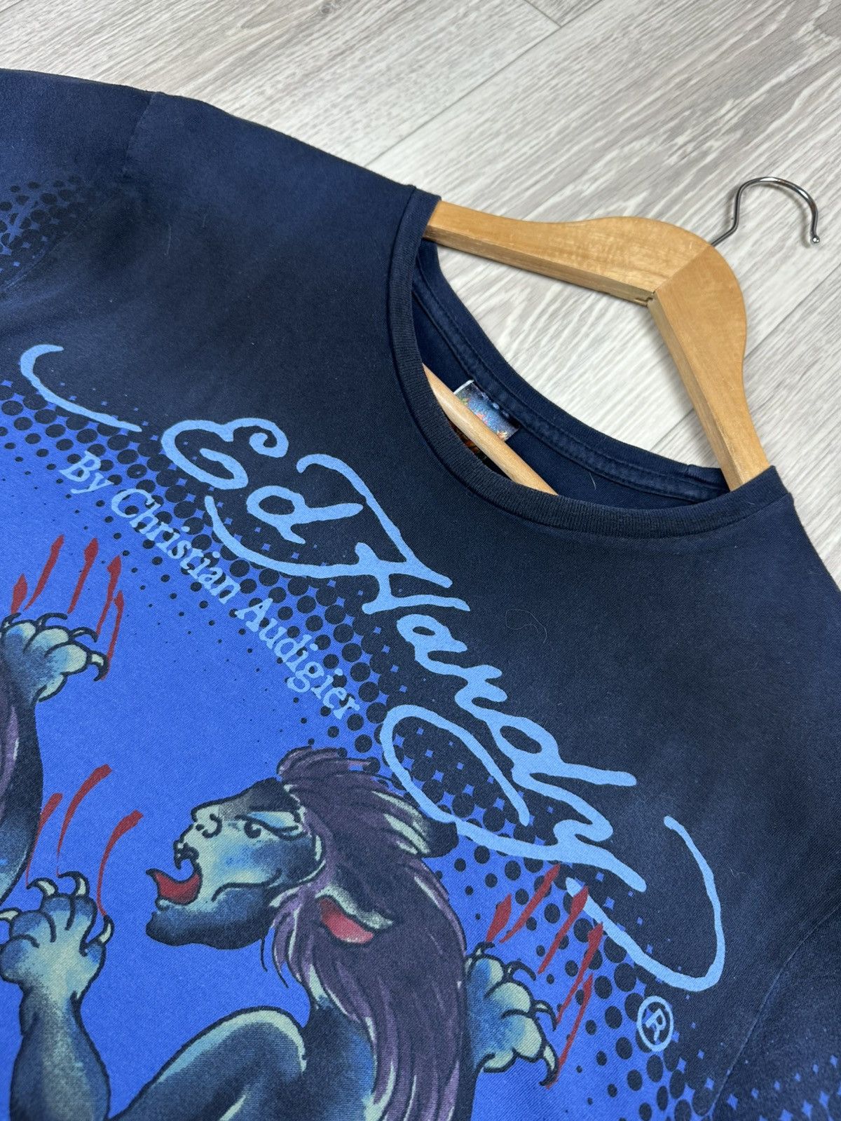 Ed Hardy Vintage Ed Hardy by Christian Audigier Big Logo Lion Rare Size US XL / EU 56 / 4 - 6 Thumbnail