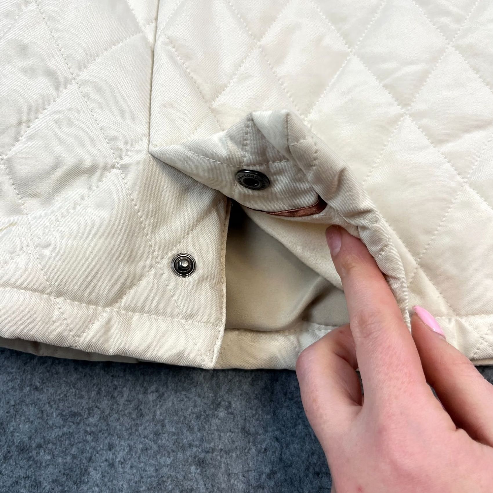Loro Piana Loro Piana Womens Quilted Jacket Cream 44 UK 10 Italy Made Storm System Twenty K Jacket Womens Regular Cream Beige Pockets Size L / US 10 / IT 46 - 6 Thumbnail