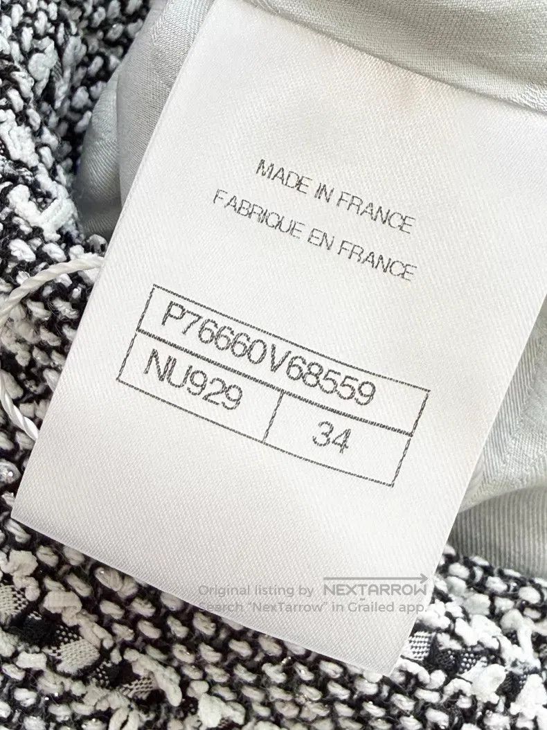 Chanel Chanel Striped gray tweed jumpsuit Size 42" / US 20 - 6 Thumbnail