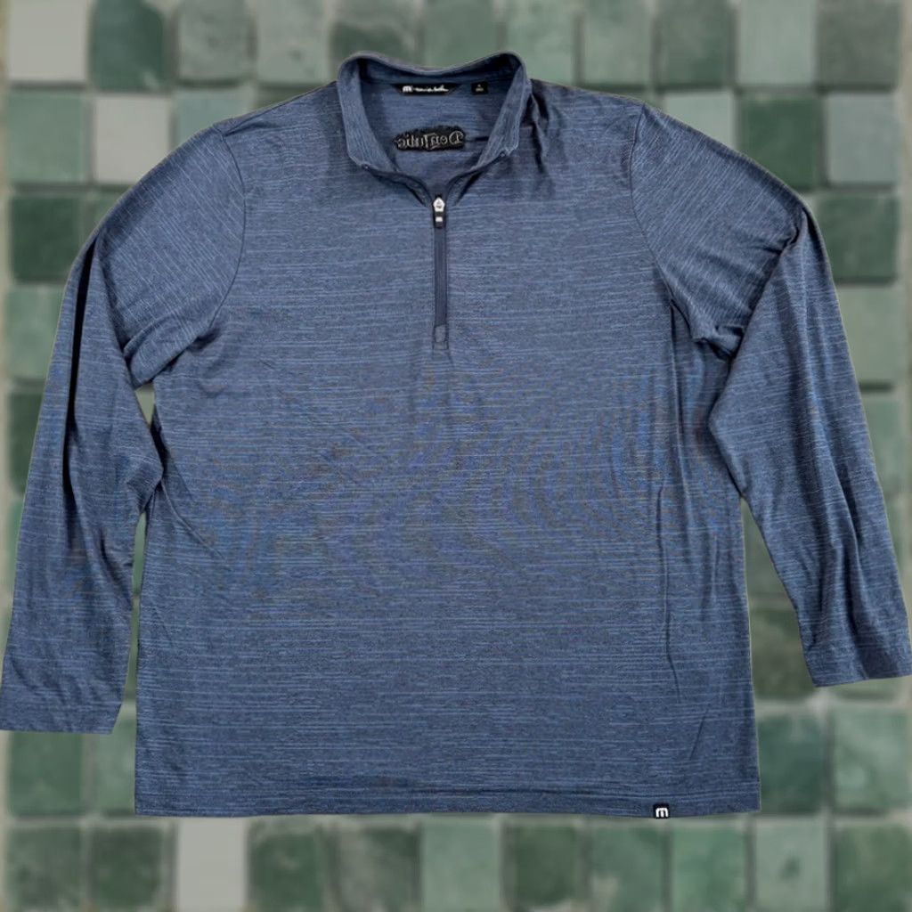 TravisMathew Travis Mathew x Don Julio Tequila Crestview 1/4 Zip Pullover Men XL Blue NWOT Size US XL / EU 56 / 4 - 1 Thumbnail