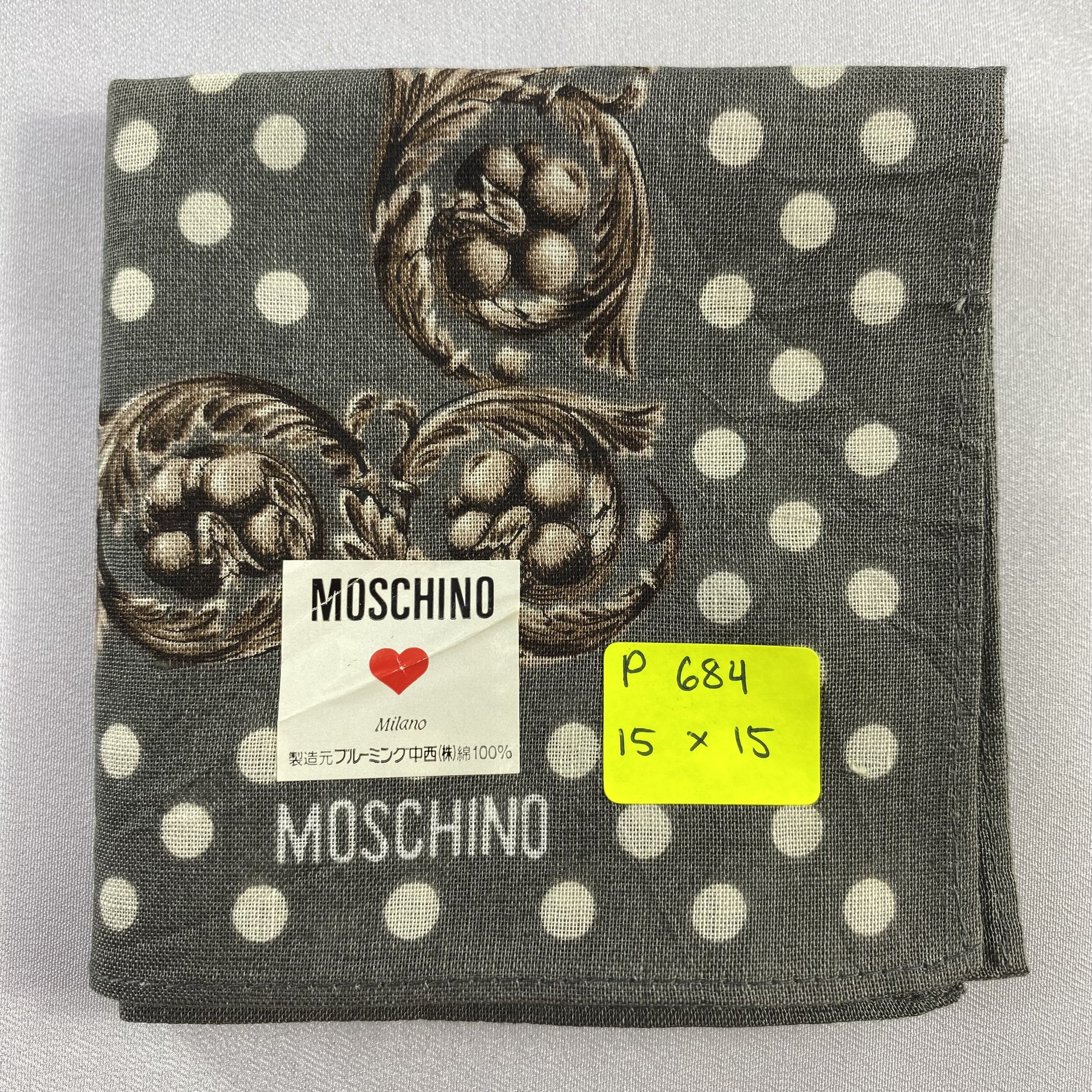 Moschino × Vintage NWT Moschino Bandana/ Handkerchief / Neckerchief-P684 Size ONE SIZE - 5 Thumbnail