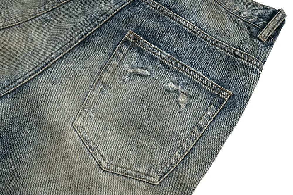 Japanese Brand × Vintage Vintage street washed and distressed micro flare jeans Size US 32 / EU 48 - 7 Thumbnail