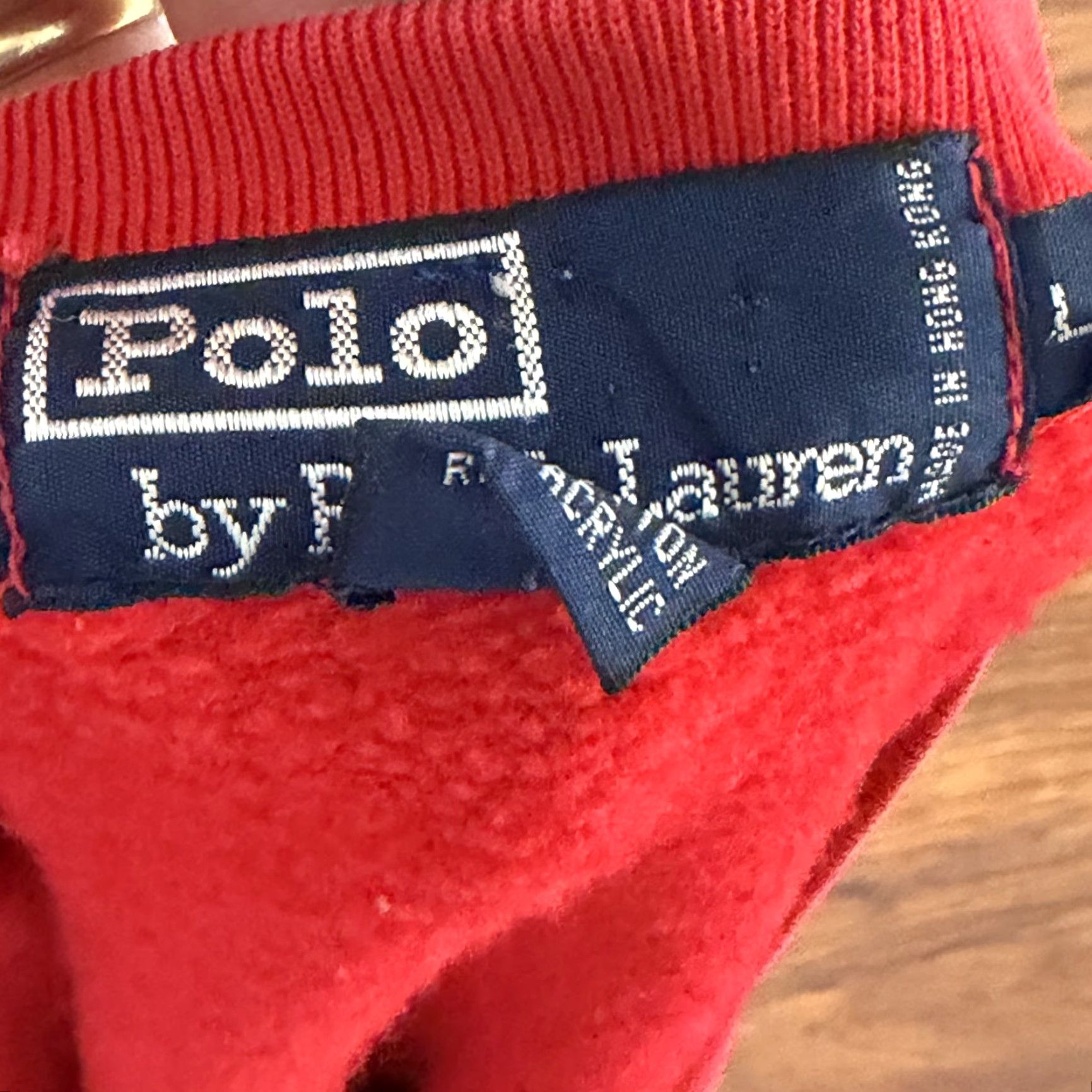 Polo Ralph Lauren VINTAGE Polo Ralph Lauren Vest Sweater Mens L Red Fleece Cotton Acrylic V-Neck Polo Ralph Lauren Vest L Red Size US L / EU 52-54 / 3 - 6 Thumbnail