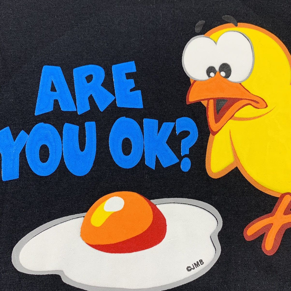 Vintage Funny Print Chicken T Shirt Tee Vintage Style Size US L / EU 52-54 / 3 - 3 Thumbnail