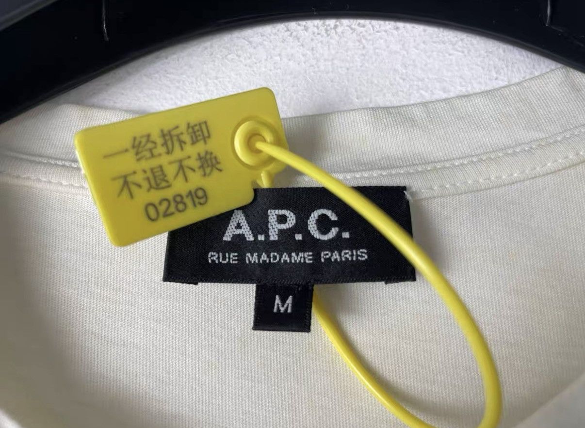 A.P.C. A.P.C. × Kanye West × BeenTrill Flocked Short Sleeve Tee J31 Size US M / EU 48-50 / 2 - 5 Thumbnail
