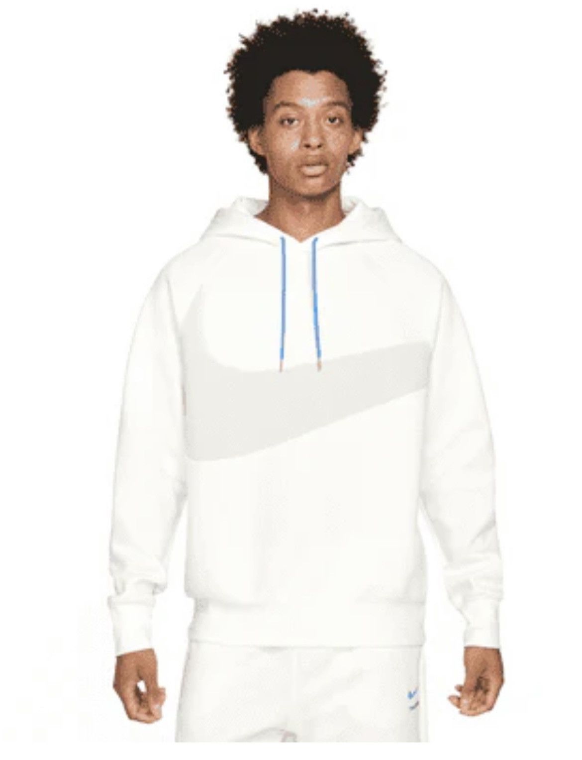 Nike NIKE Off-White & Grey Sportswear Swoosh Tech Hoodie and Sweatpants Size US S / EU 44-46 / 1 - 9 Thumbnail