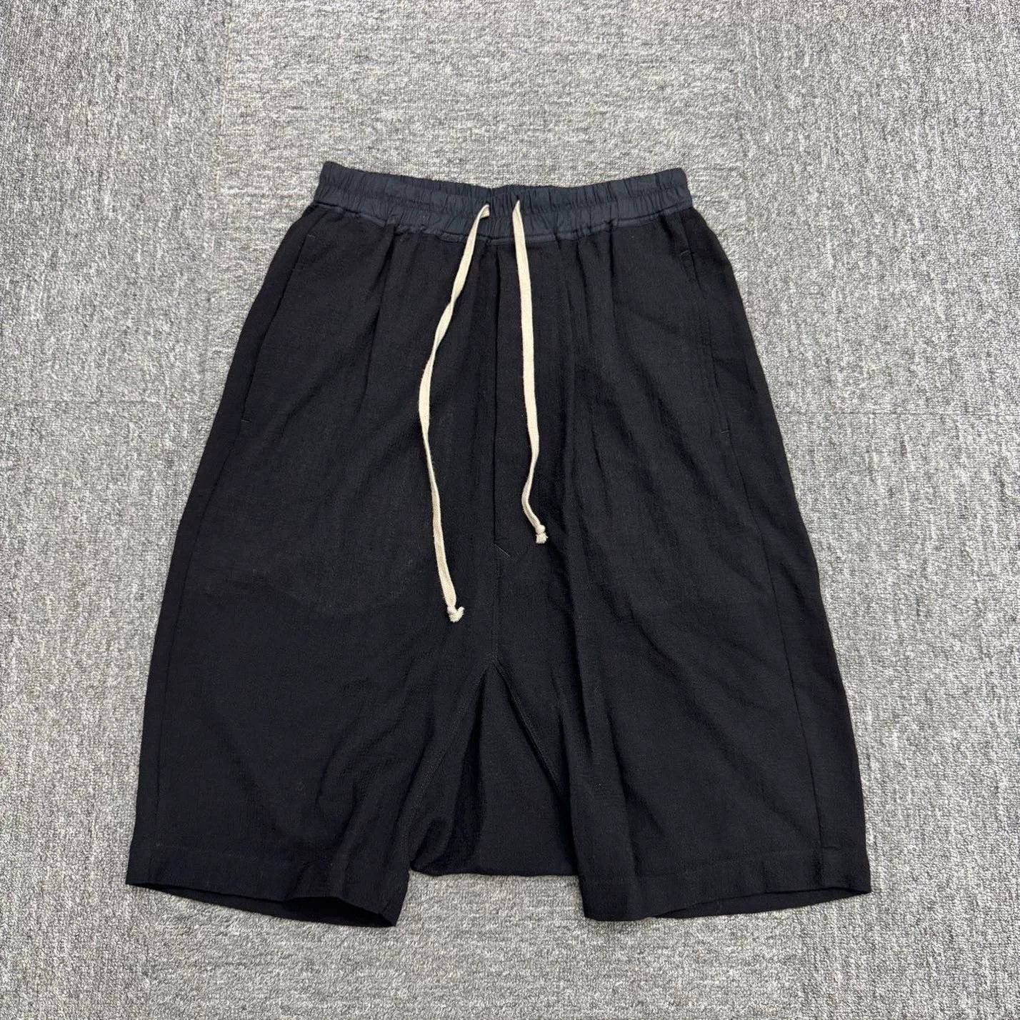 Rick Owens rick owens吊裆短裤 in black color Size US 30 / EU 46 - 1 Thumbnail