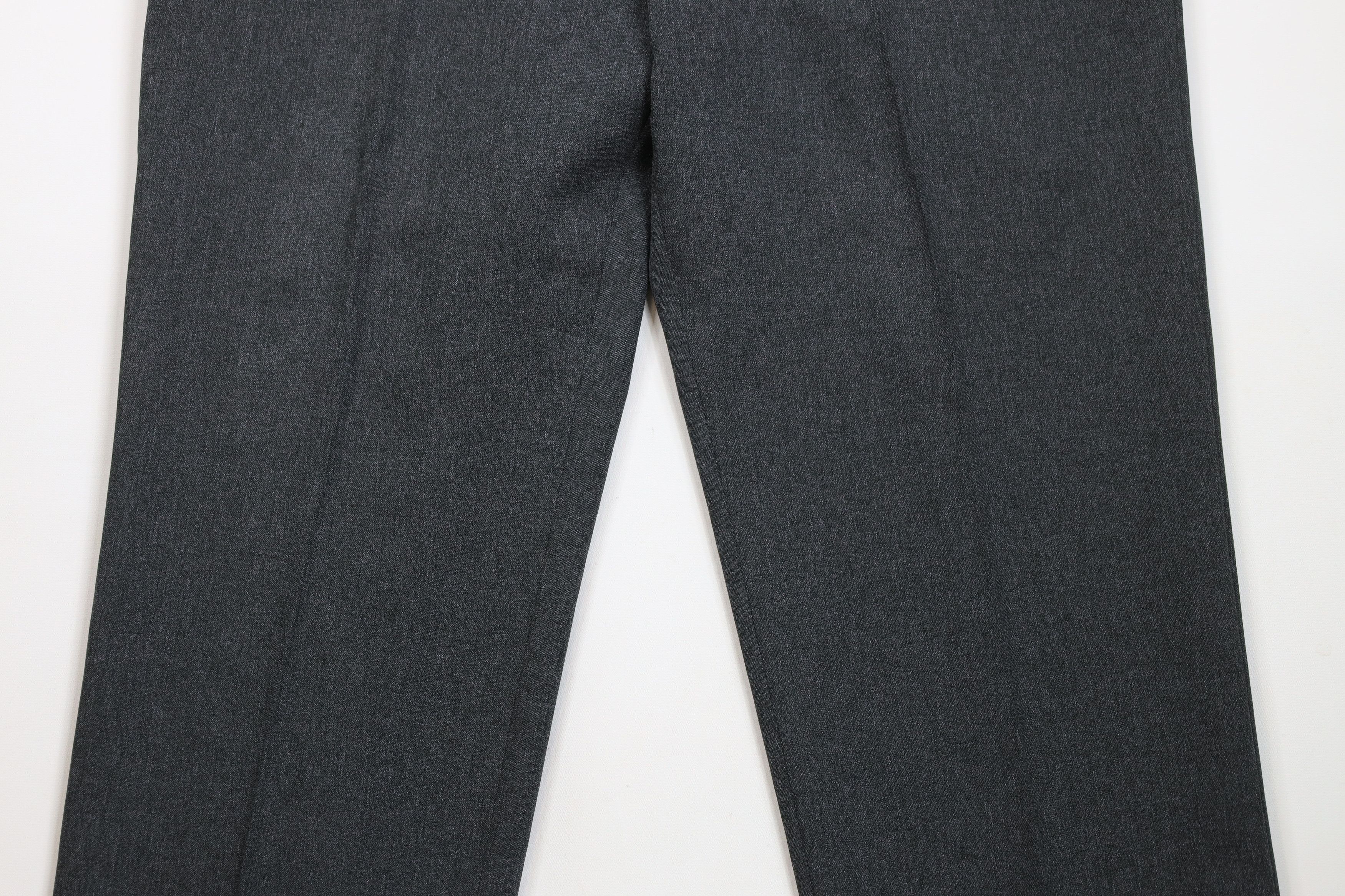 Levi's × Vintage Vintage 90s Levis Knit Flared Wide Leg Chino Pants Dark Gray Size US 40 / EU 56 - 3 Thumbnail