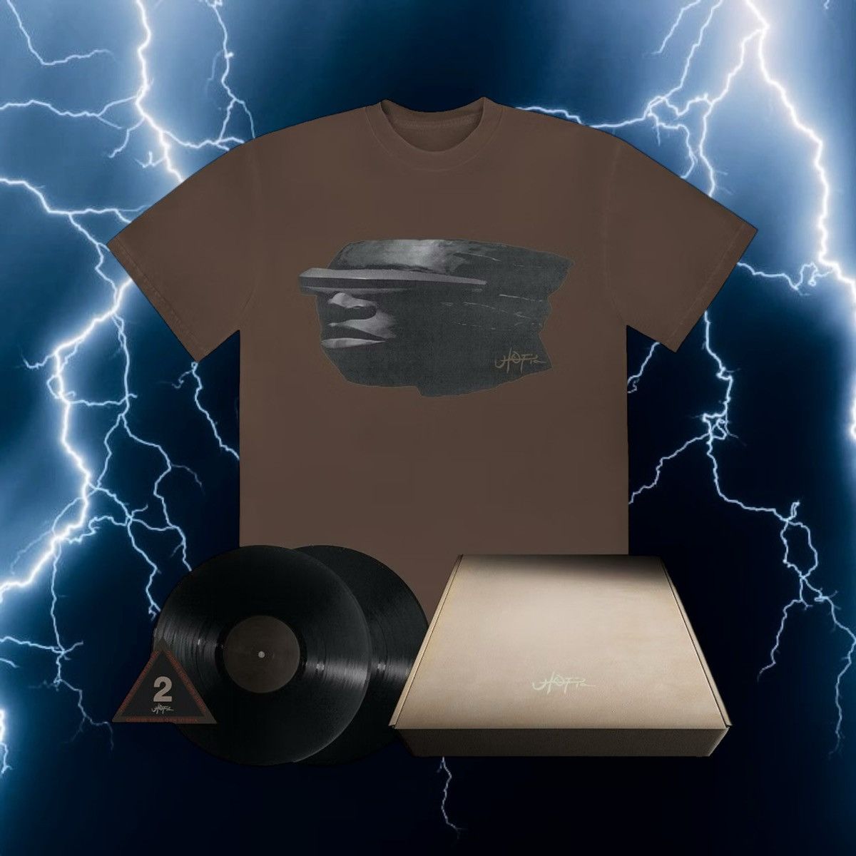 Travis Scott Travis Scott Utopia C2 Pack Short Sleeve Tee + Vinyl 