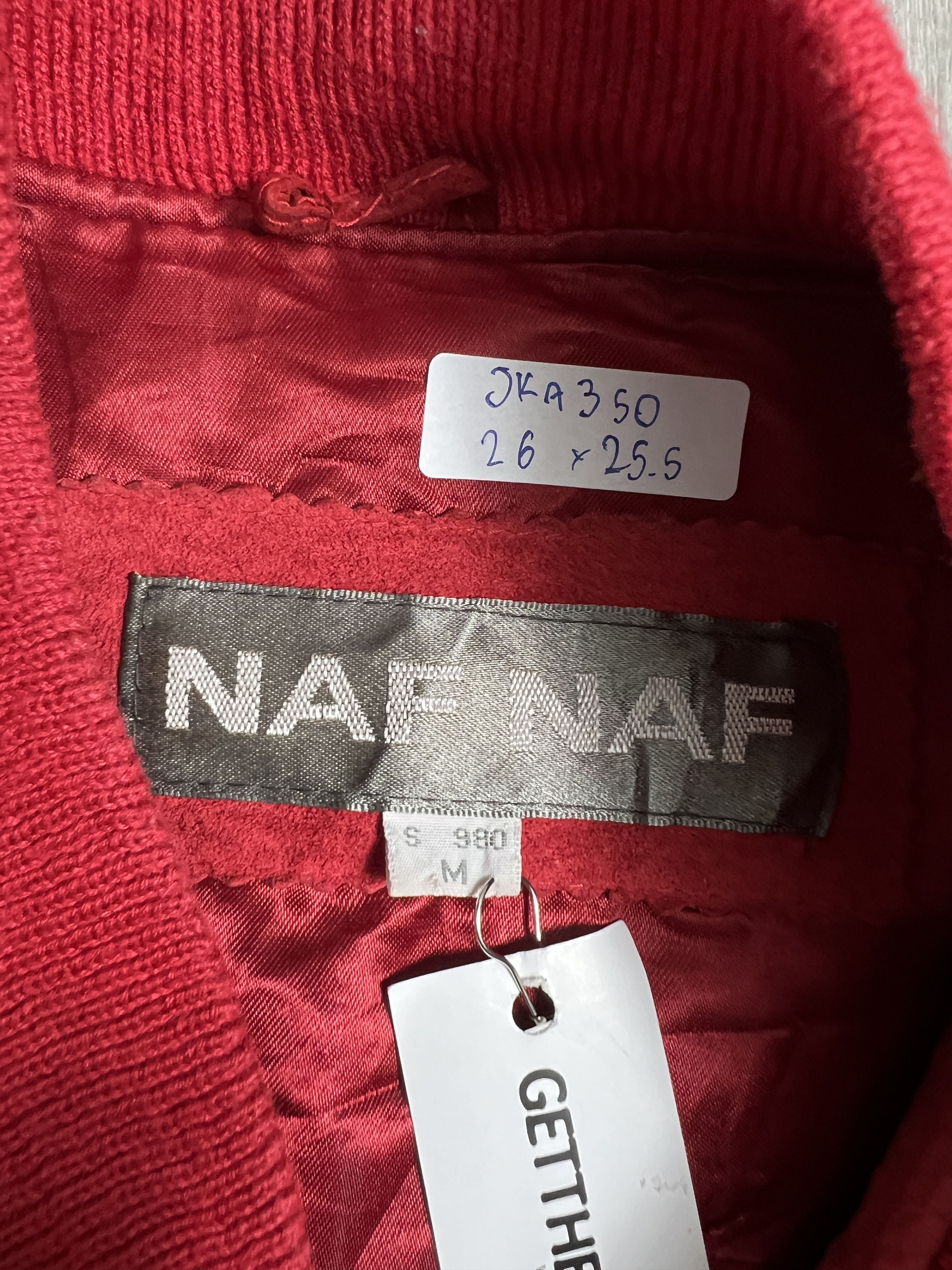 Japanese Brand Vintage NAF NAF Suede Leather Bomber Jacket (M) JKA350 Size US M / EU 48-50 / 2 - 3 Thumbnail