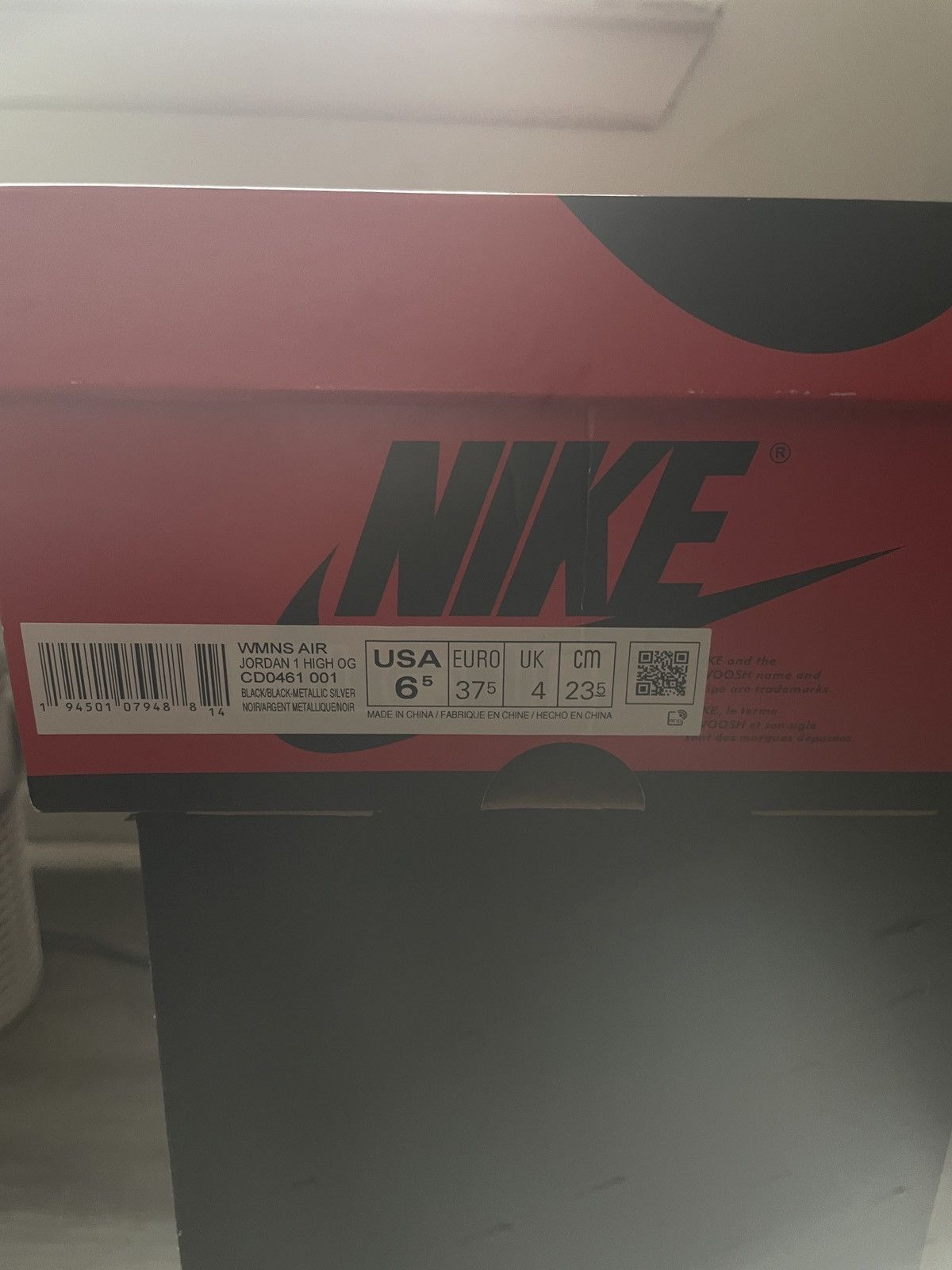 Jordan Brand × Nike SILVER TOE JORDAN 1 Size US 6.5 / IT 36.5 - 1 Thumbnail