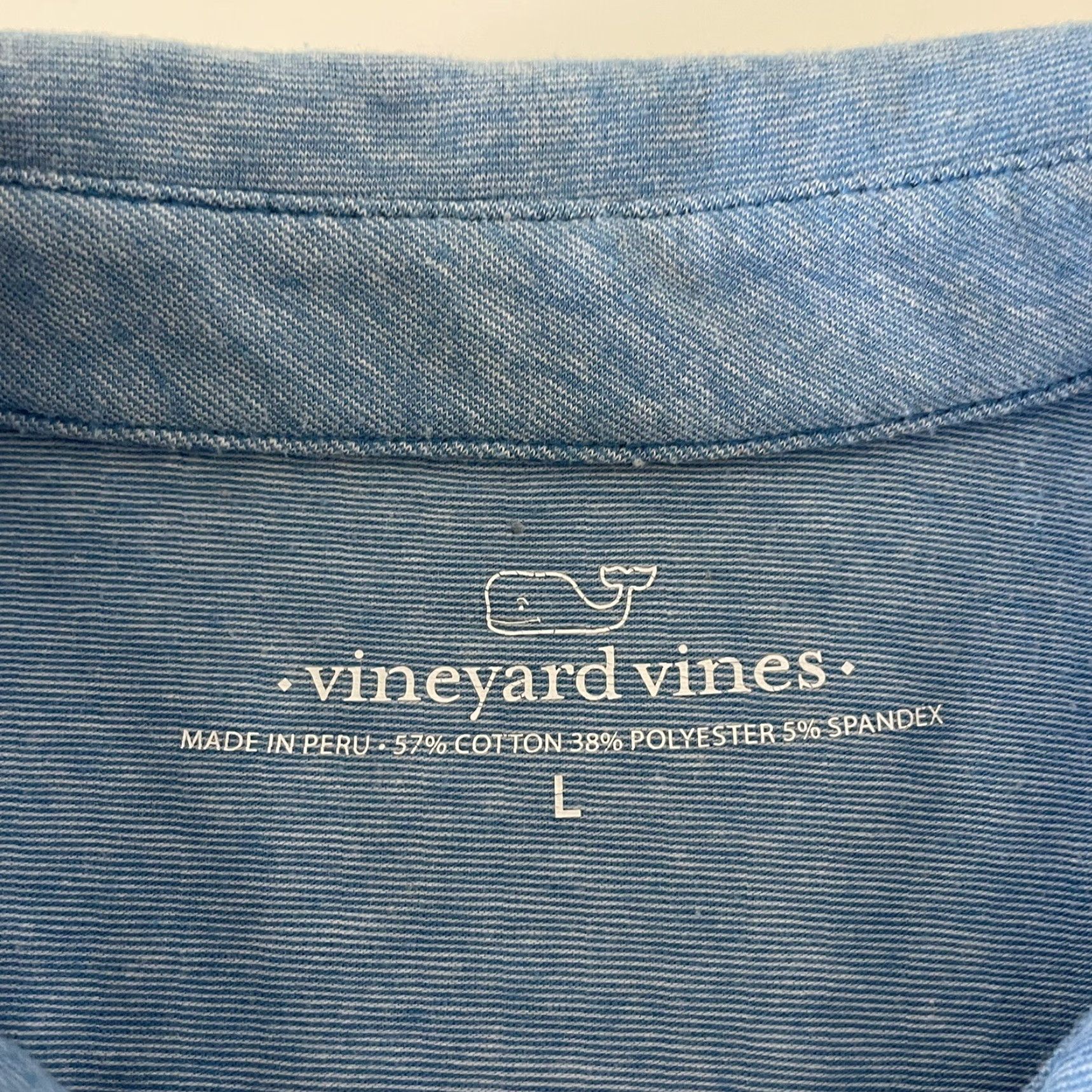 Vineyard Vines Vineyard Vines Short Sleeve Polo Shirt Men's Large Blue Polo Shirt Size US L / EU 52-54 / 3 - 2 Thumbnail