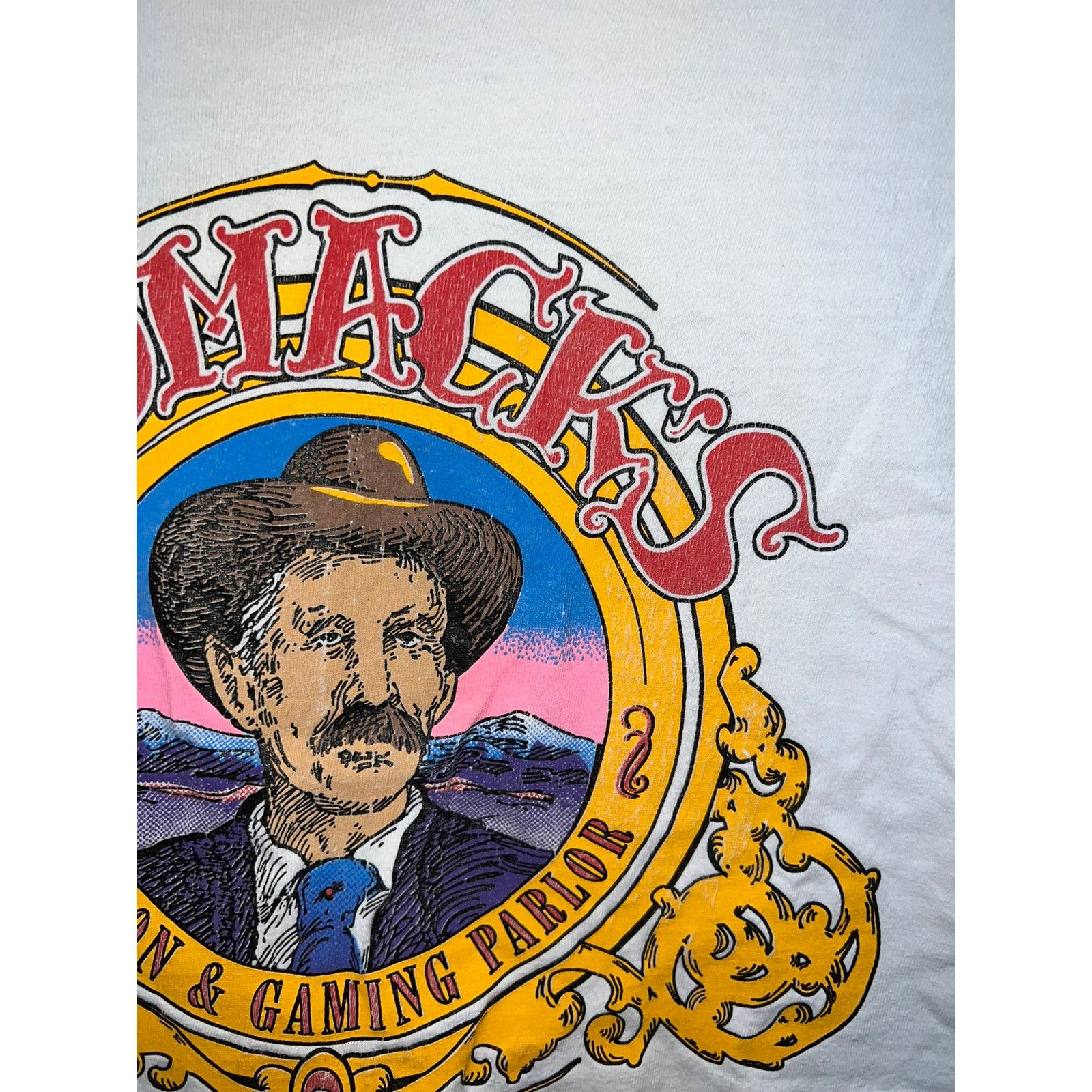 Hanes Vintage Casino Shirt Womacks Saloon & Gaming Parlor 90s XL Size US XL / EU 56 / 4 - 4 Thumbnail