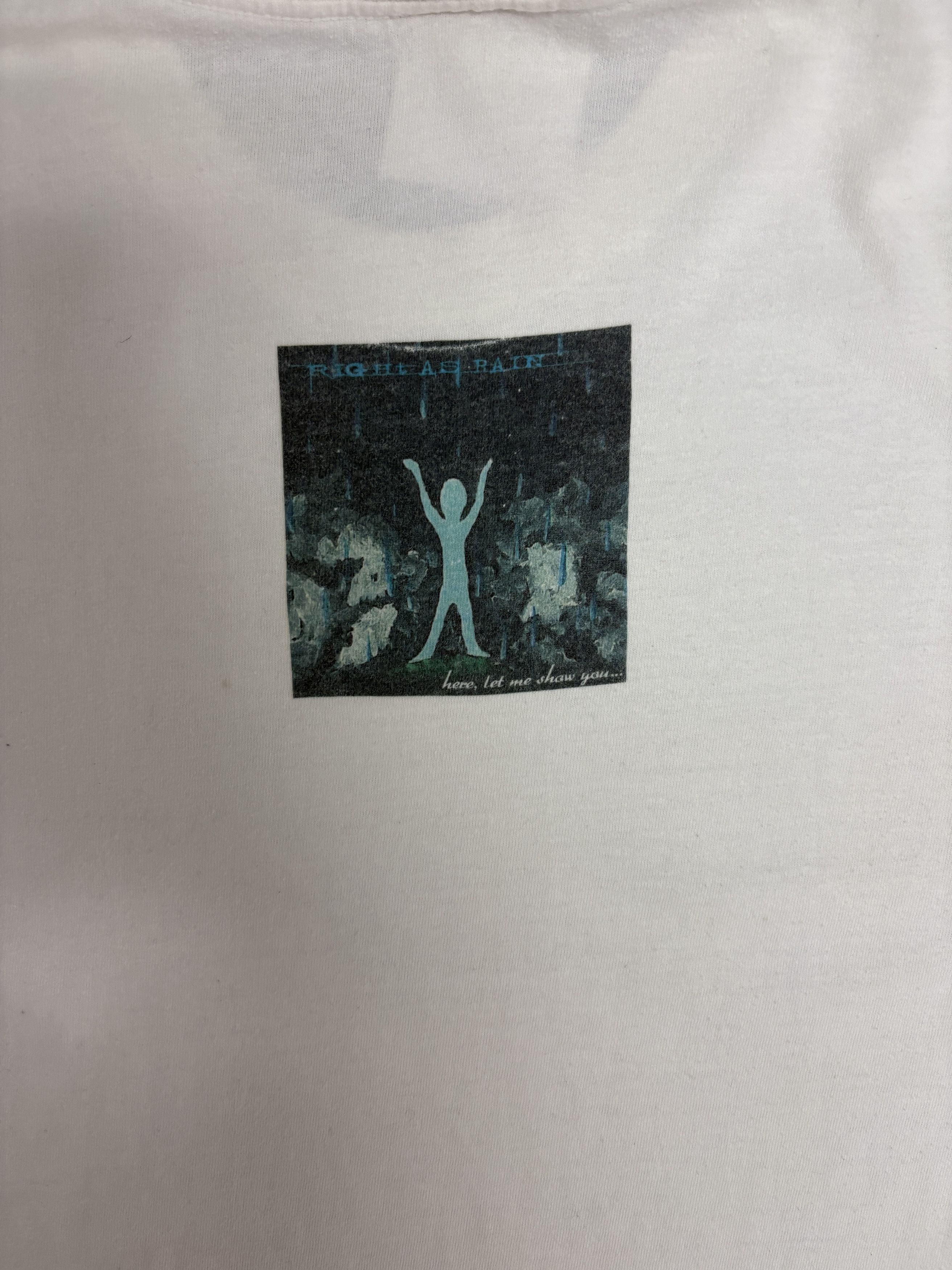 Vintage Right As Rain, Let Me Show You Vintage White T-Shirt Tee Size US L / EU 52-54 / 3 - 5 Thumbnail