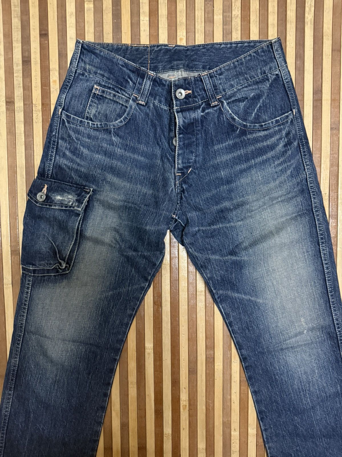 Johnbull JOHNBULL Denim Cargo Pants / Streetwear / Multipocket W28 Size US 28 / EU 44 - 3 Thumbnail