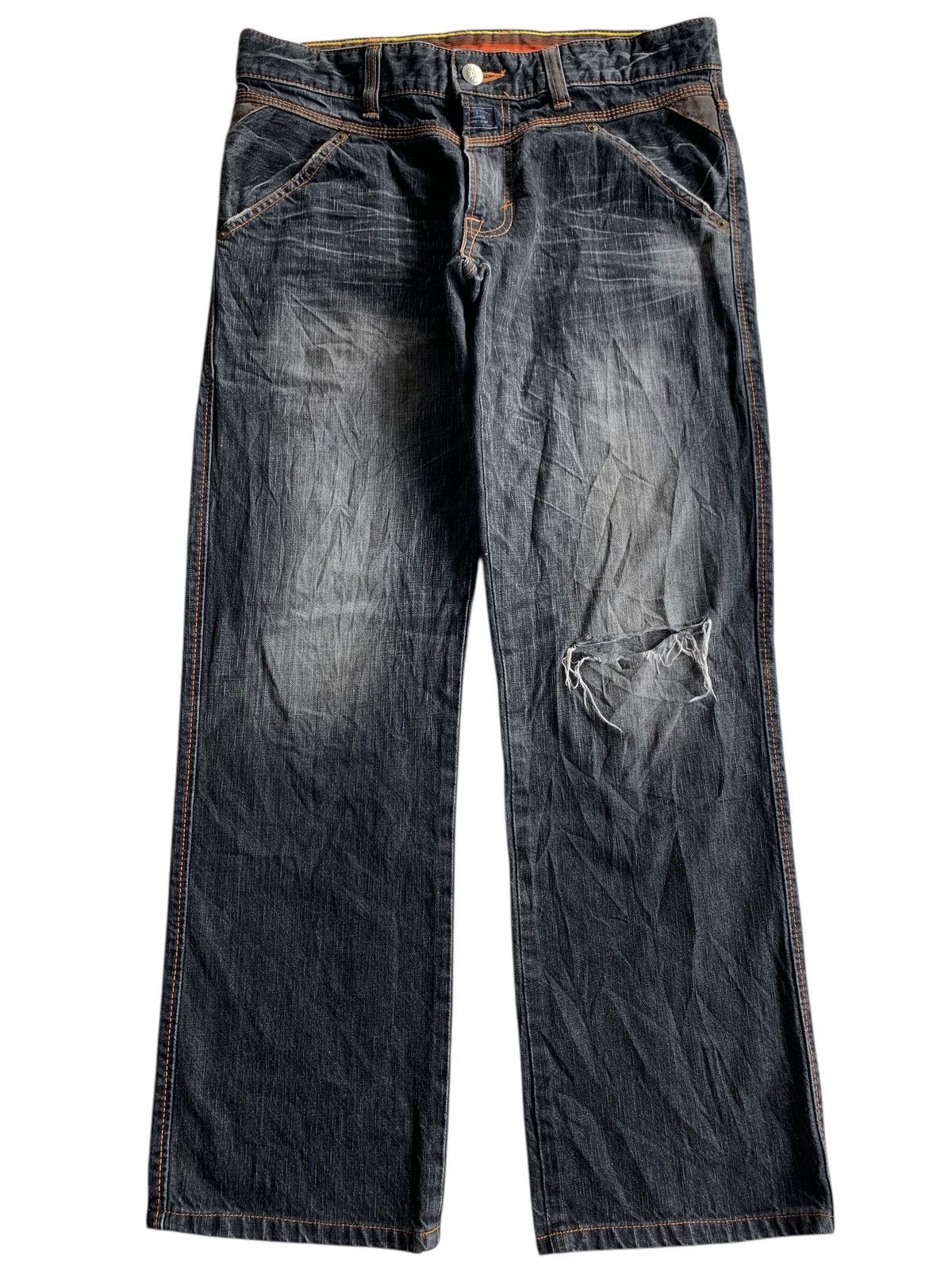 Kapital VINTAGE EDWIN BLUE TRIP NAVAJO FADED&RUSTY JAPANESE DENIM Size US 34 / EU 50 - 3 Thumbnail