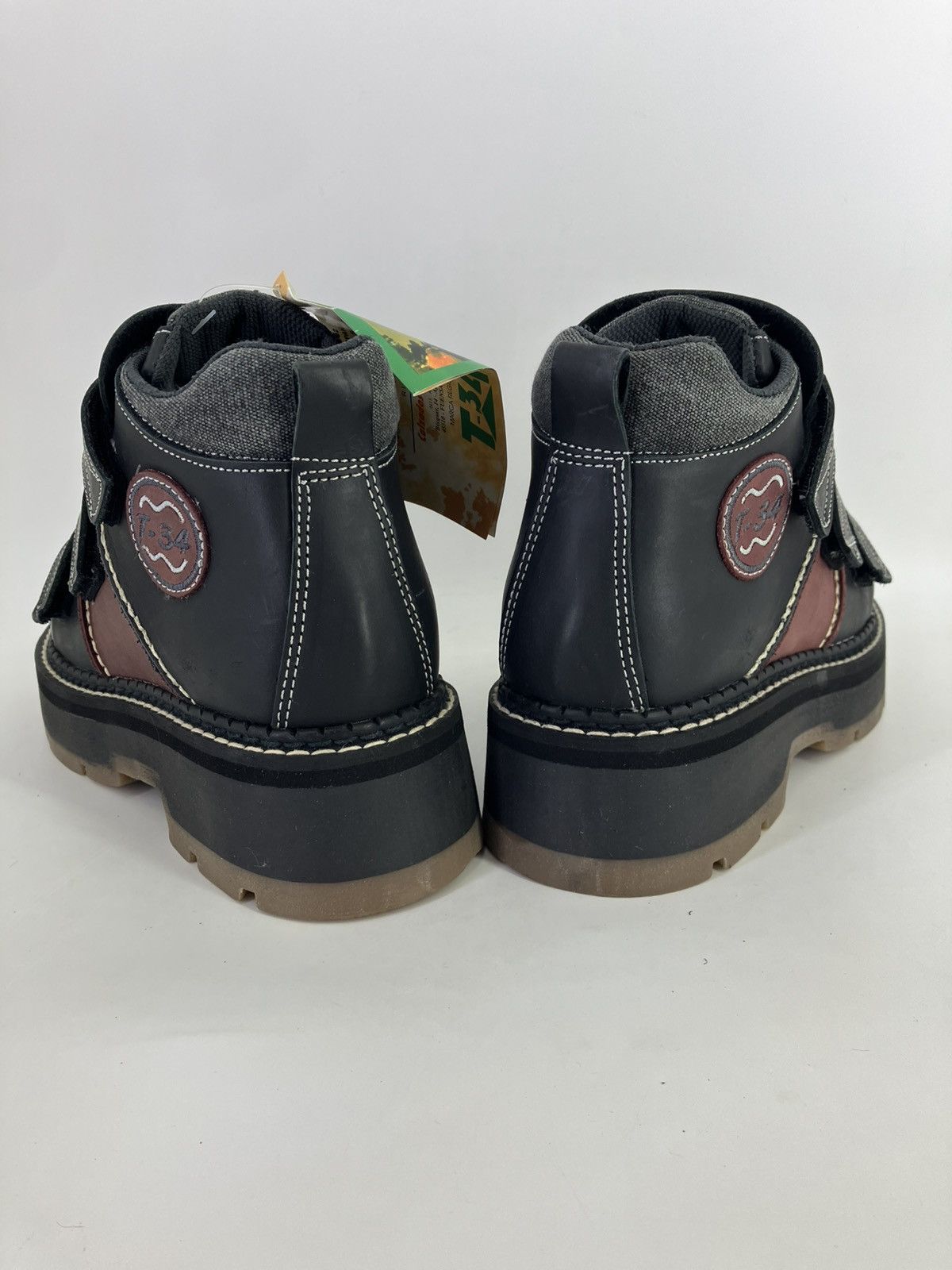 Vintage T34 Nifty genuine leather chunky platform 90s00s man/woman Size US 7 / EU 40 - 4 Thumbnail