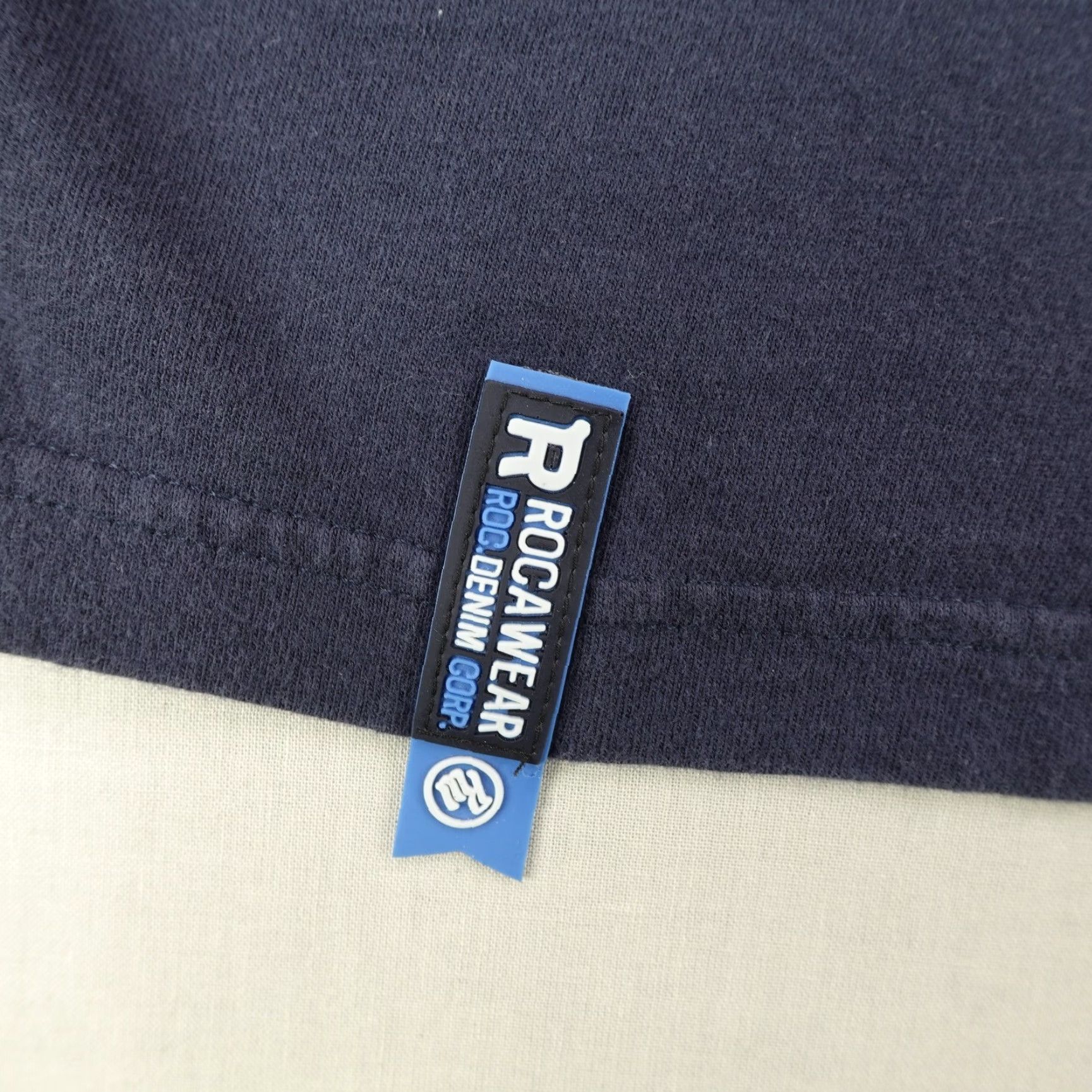 Rocawear VINTAGE Rocawear T-Shirt Men Medium Blue Gray Ringer 90s Hip Hop Streetwear Graphic Print Y2K Size US M / EU 48-50 / 2 - 5 Thumbnail