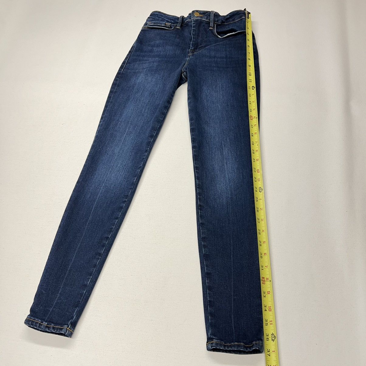 Frame Frame Jeans Blue Le One Skinny Denim Stretch Dark Kodak Wash Size 24" / US 00 / IT 34 - 15 Thumbnail