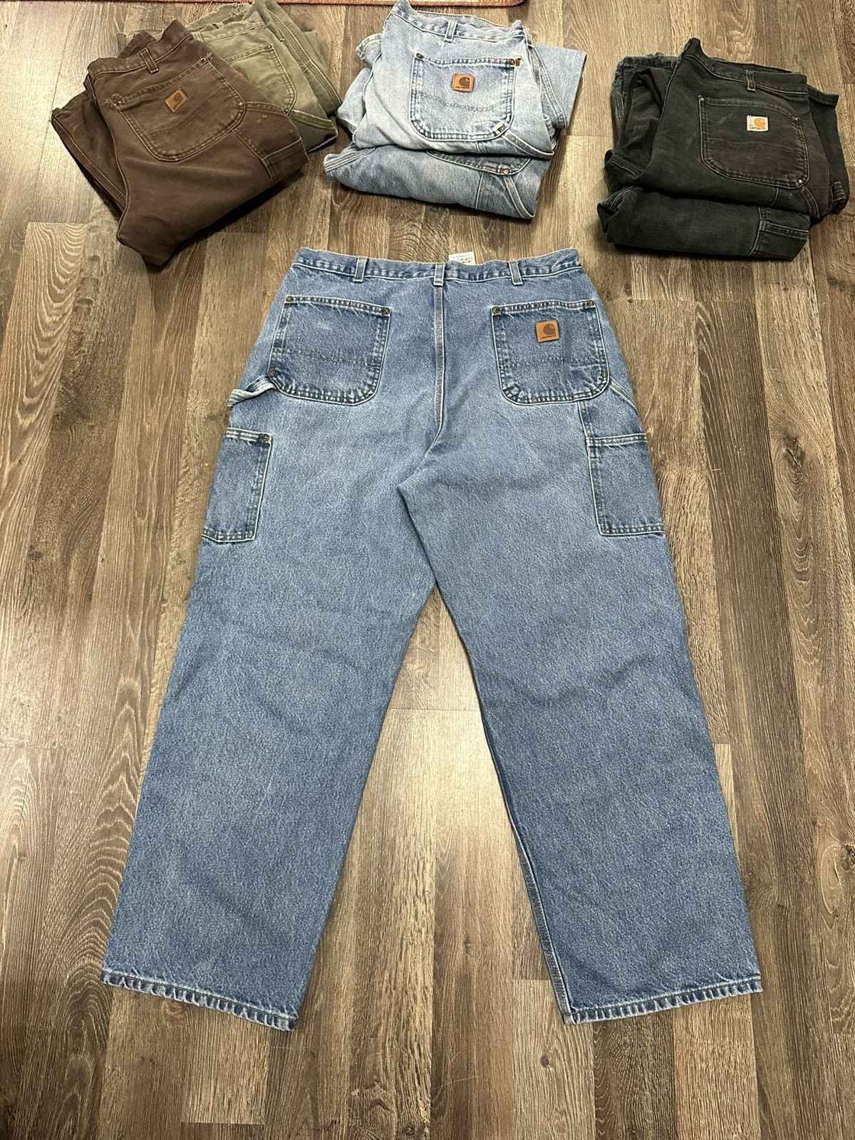 Carhartt Carhartt double knee pants workwear denim Size US 38 / EU 54 - 5 Thumbnail