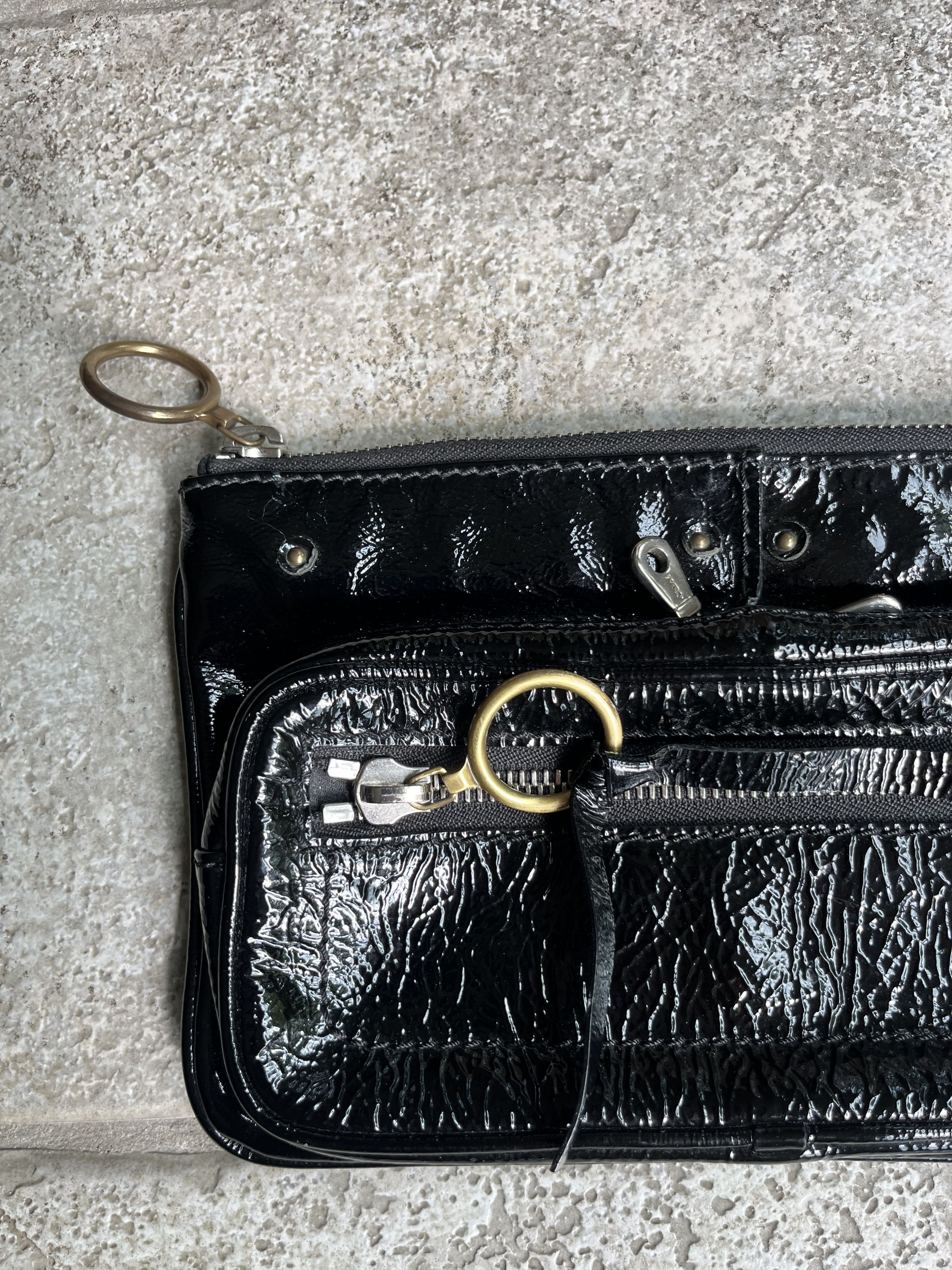 Chloe Chloe betty patent leather clutch bag Size ONE SIZE - 2 Thumbnail