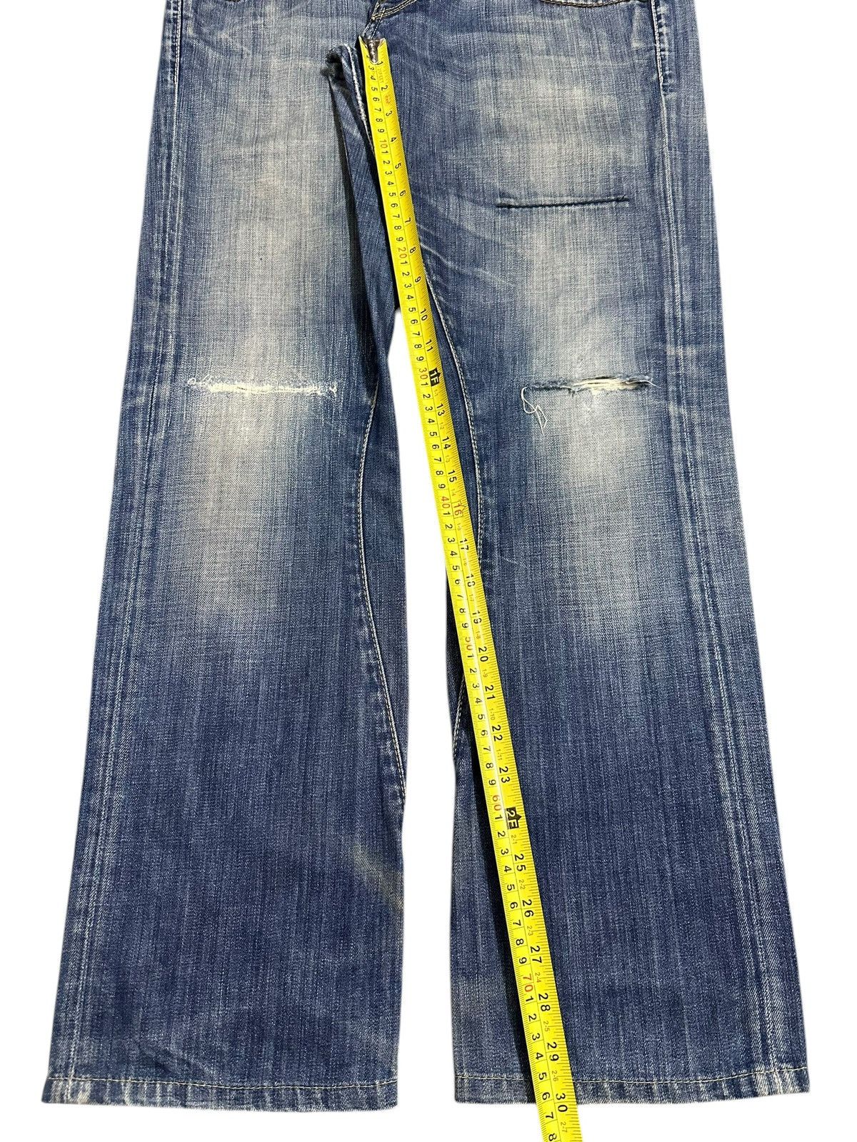 G-Star Vintage Japanese G Star Raw Blue Wash Distress Loose Jeans Size US 32 / EU 48 - 13 Thumbnail
