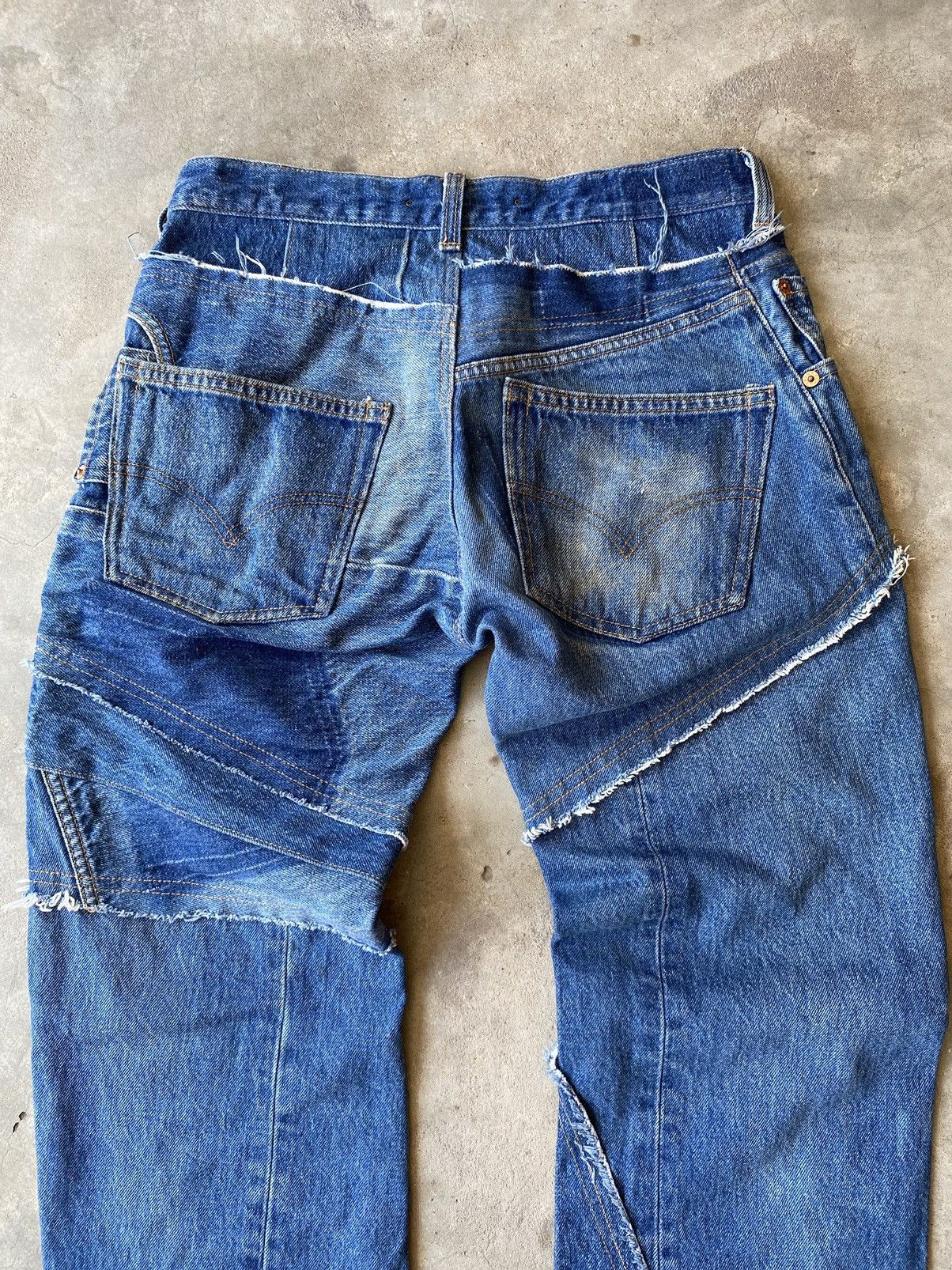Japanese Brand × Jean japanese brand patchwork jeans pant cyrhyme Size US 31 - 4 Thumbnail