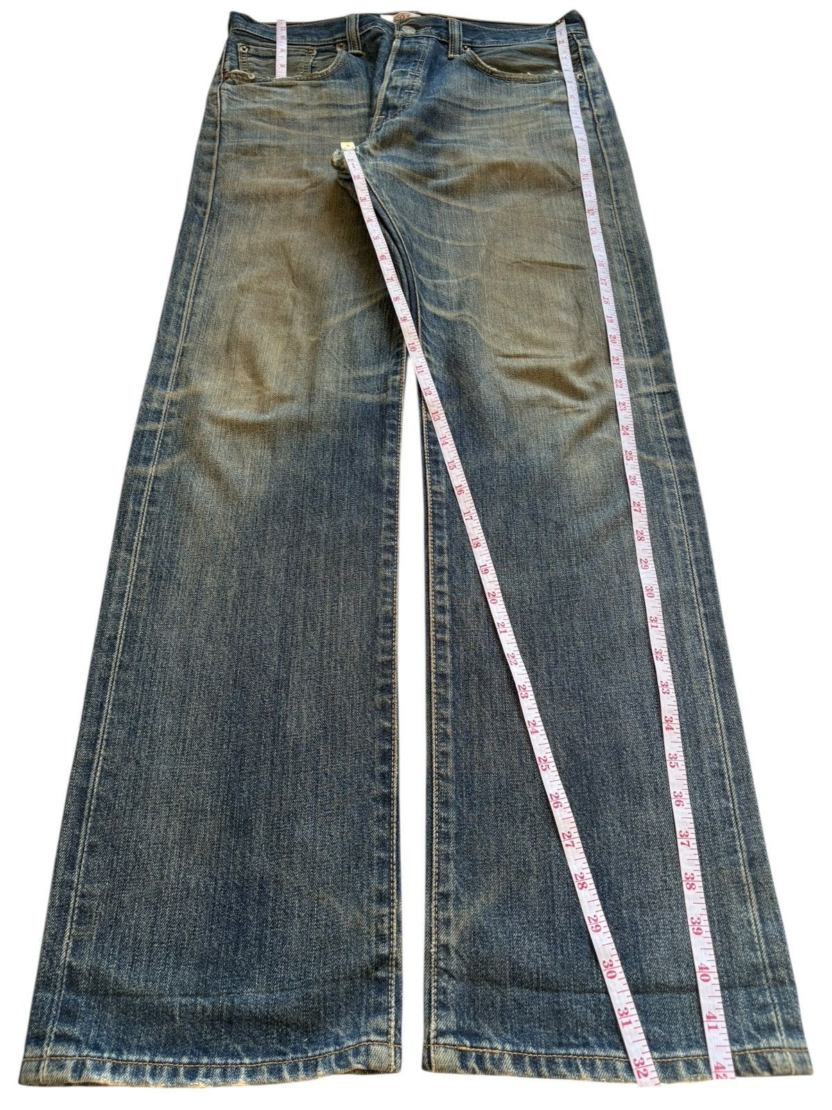Levi's Vintage 90s Levis 501 Rusty Wash Distressed Loose Baggy Jean Size US 32 / EU 48 - 13 Thumbnail