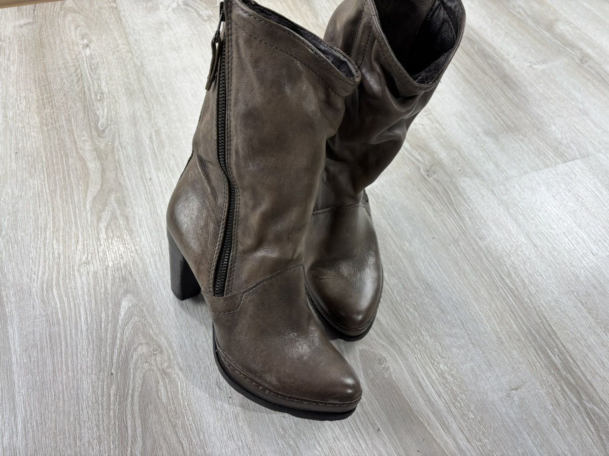 A.S.98 × Designer Womens leather boots AirStep Size 39 Color Gray/Brown Size US 9 / IT 39 - 2 Thumbnail