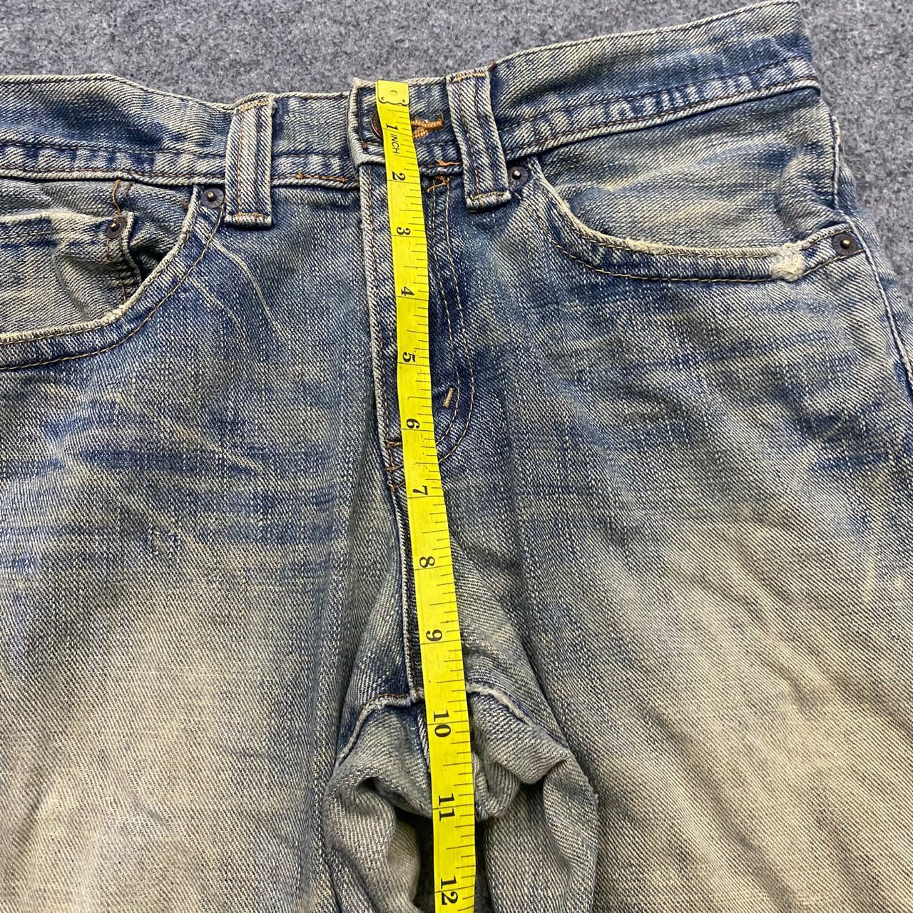 If Six Was Nine 💥Flare💥Vintage G hearts Distressed Denim Size US 31 - 4 Thumbnail