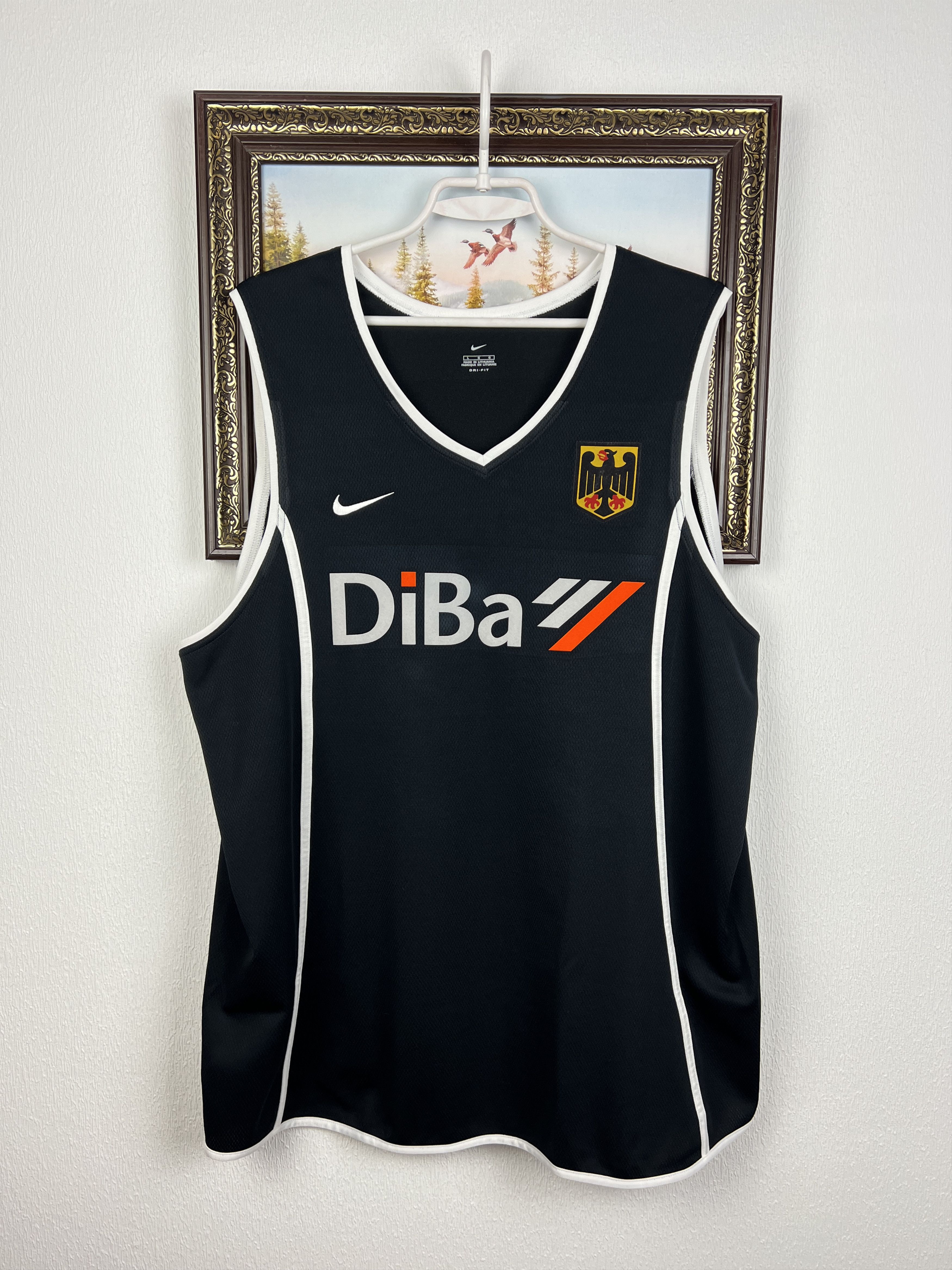 Nike Vintage Nike Germany Deutchland Basketball Shirt Jersey Rare Size US L / EU 52-54 / 3 - 1 Thumbnail