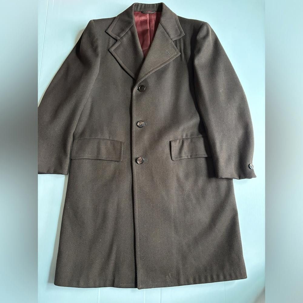 Designer Vintage 70s wool Car Coat Size US S / EU 44-46 / 1 - 1 Thumbnail