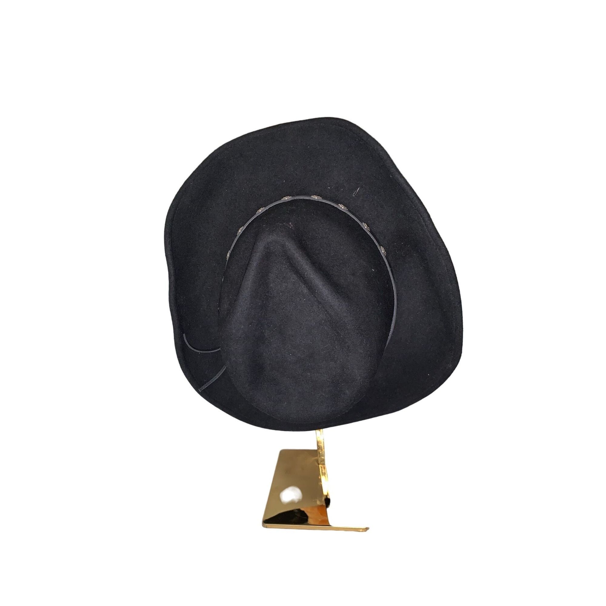 Vintage CLASSIC Turner Hat Company Heritage Black 100% Wool Cowboy H Size ONE SIZE - 1 Thumbnail