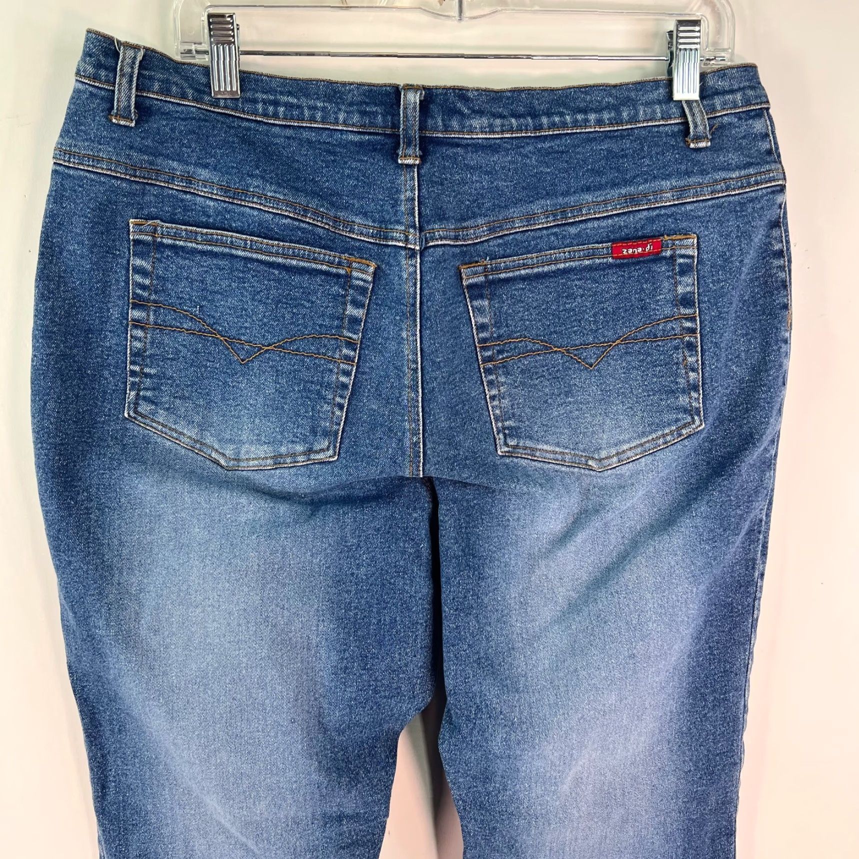Denime VINTAGE Zana Di Womens Jeans Straight Leg Medium Wash Blue Denim Size 16 Size 38" / US 16 / IT 52 - 4 Thumbnail