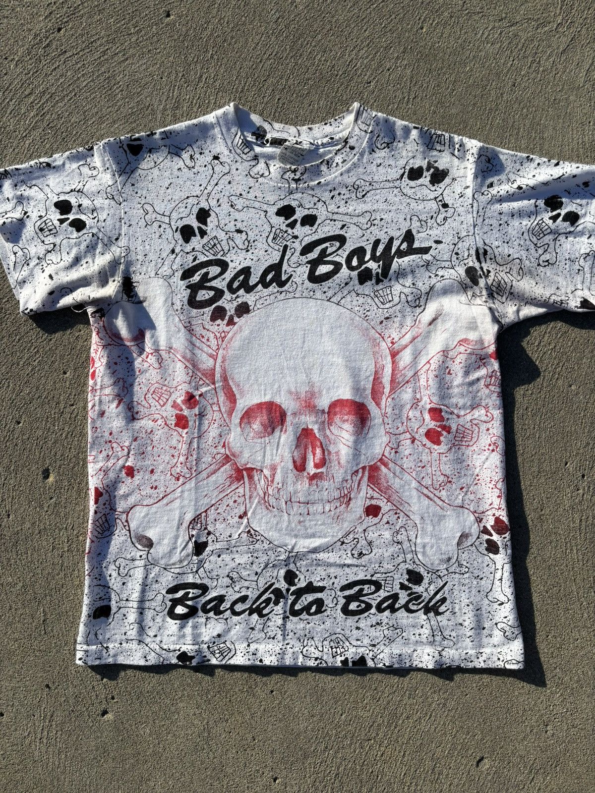 Vintage RARE Vintage 90s Detroit Pistons Bad Boys AOP T Shirt Size US M / EU 48-50 / 2 - 2 Thumbnail