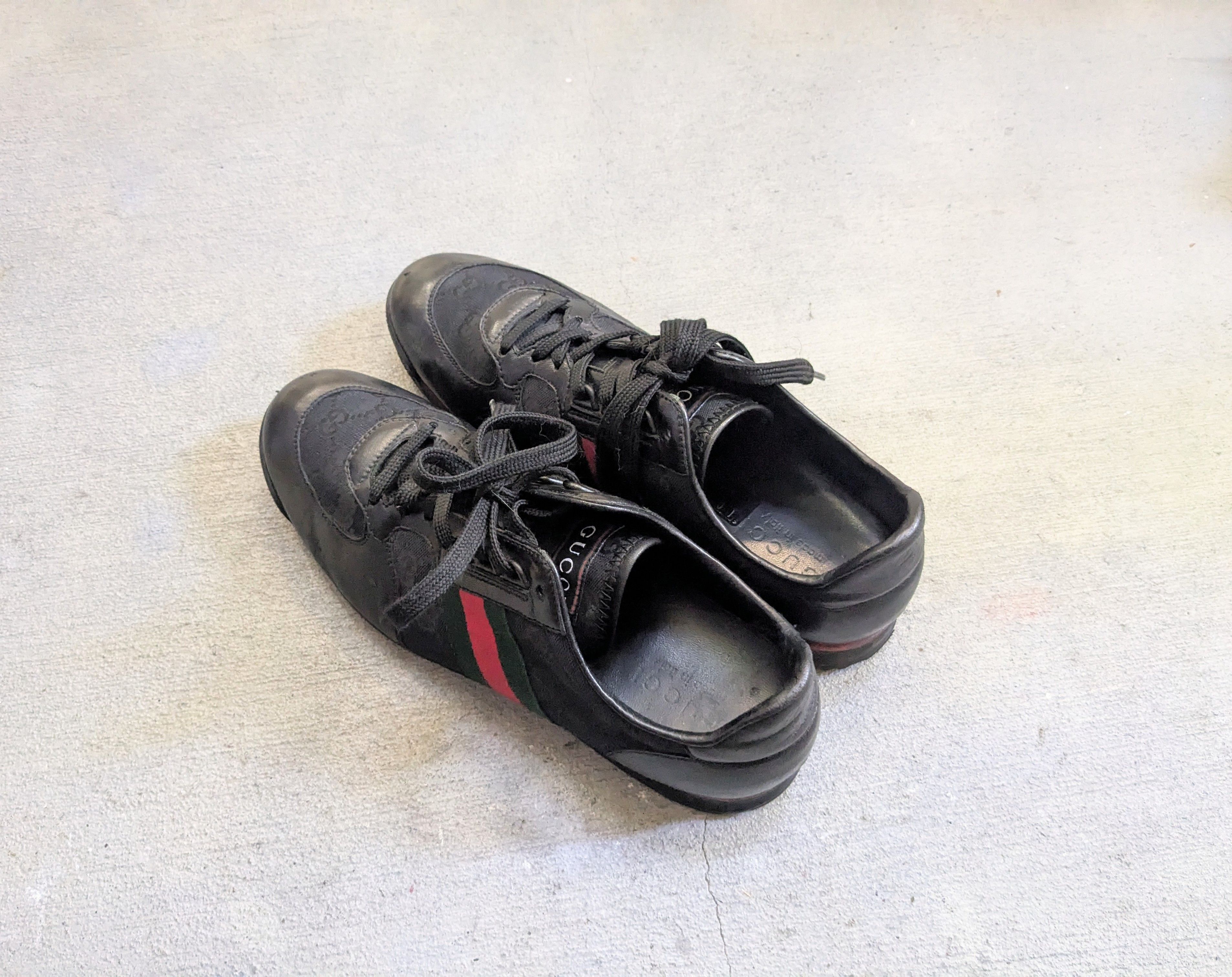 Gucci Gucci Guccissima Sneakers 9.5 Black Monogram Leather Size US 9.5 / EU 42-43 - 17 Thumbnail