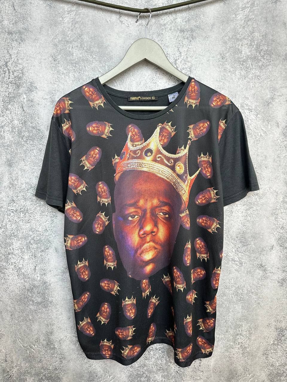 Vintage Notorious BIG Biggie Smalls Graphic T-Shirt Crown Mesh Front Size US XL / EU 56 / 4 - 1 Thumbnail