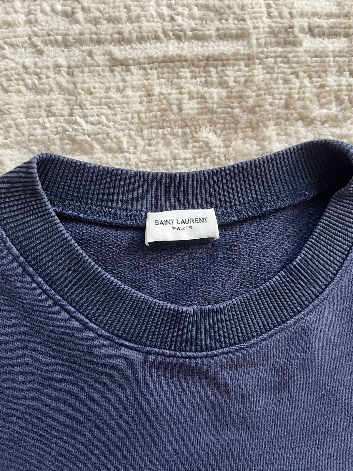 Saint Laurent Paris Saint Laurent Paris University Crewneck Size US S / EU 44-46 / 1 - 5 Thumbnail