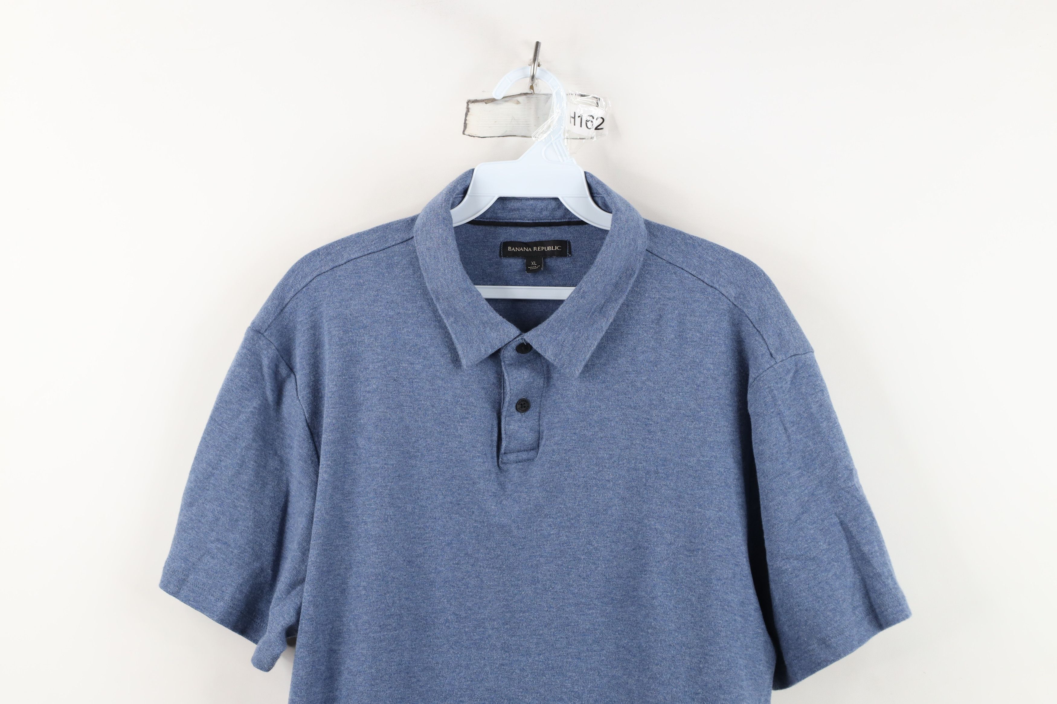 Banana Republic Banana Republic Jersey Knit Collared Golf Polo Shirt Blue Size US XL / EU 56 / 4 - 2 Thumbnail