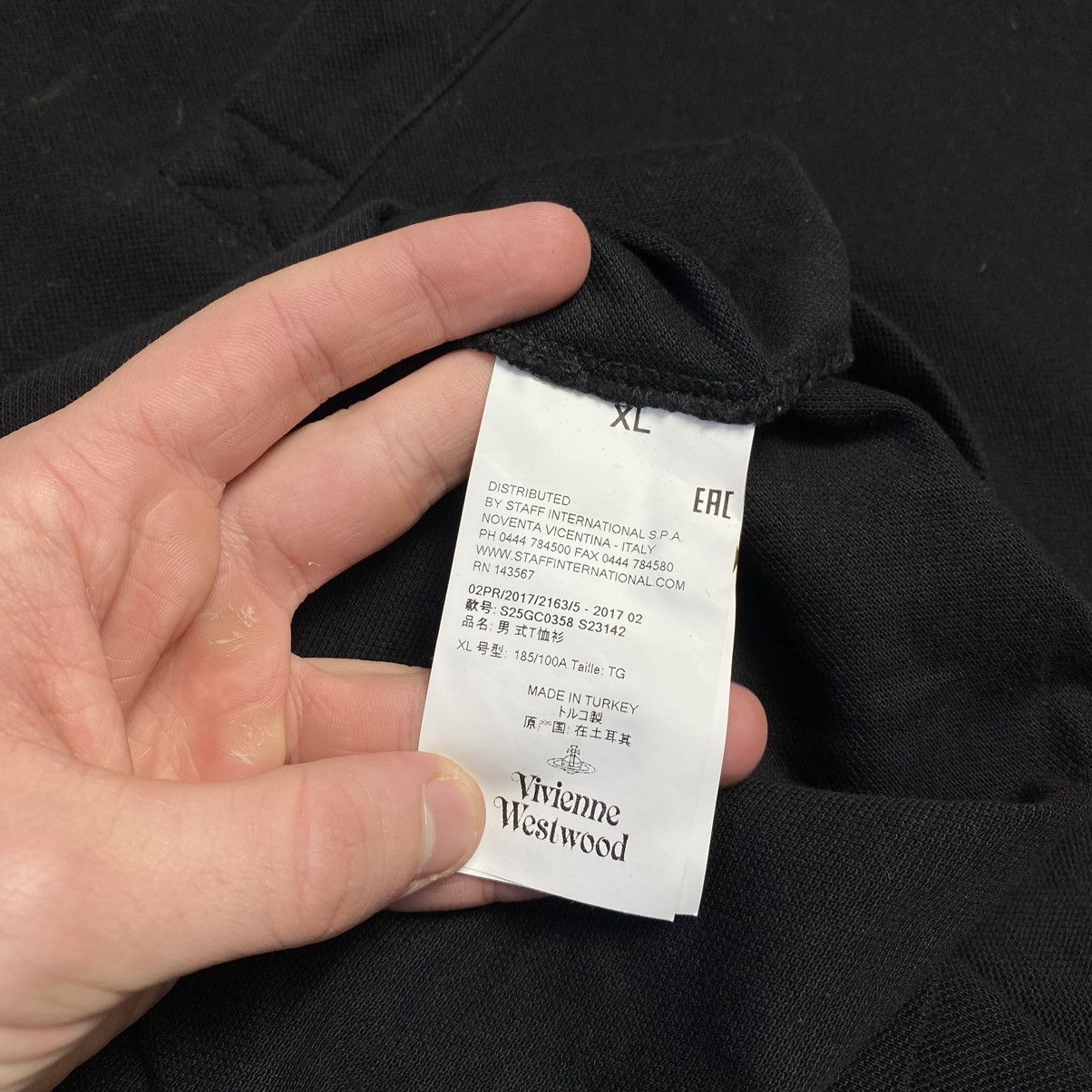 Vivienne Westwood Luxury Vivienne Westwood Small Logo Basic black tee Size US XL / EU 56 / 4 - 10 Thumbnail