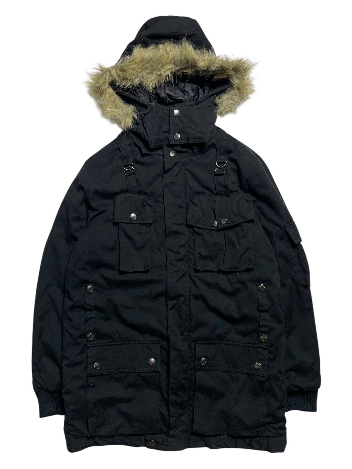 BUFFALO BOBS 2000’s Sweet Degrees - Vkei Style Multi Pocket Fur Jacket Size US M / EU 48-50 / 2 - 1 Thumbnail