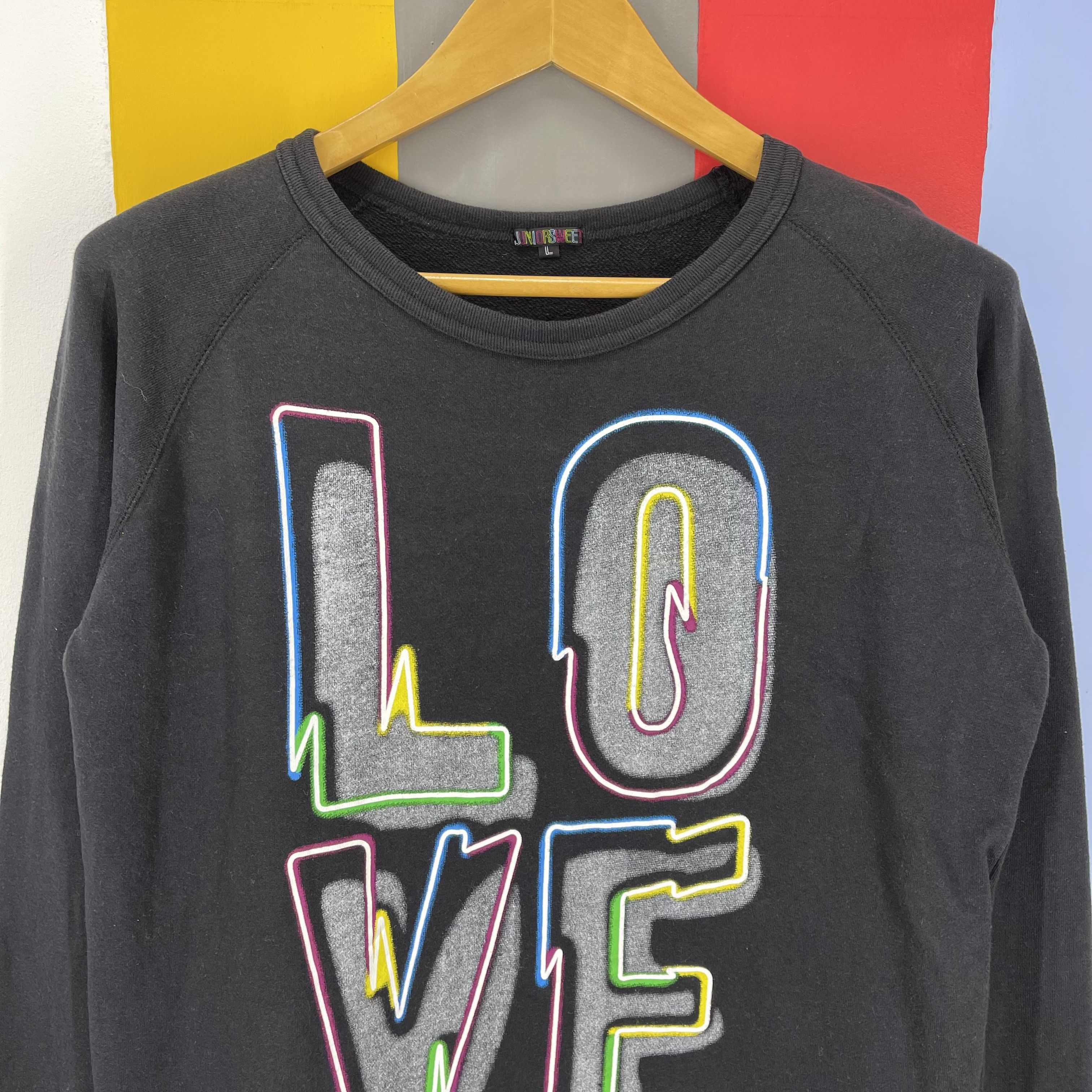 Japanese Brand LOVE by JUNIOR SWEET Crew Neck Sweatshirt #1336/AT Size US S / EU 44-46 / 1 - 2 Thumbnail