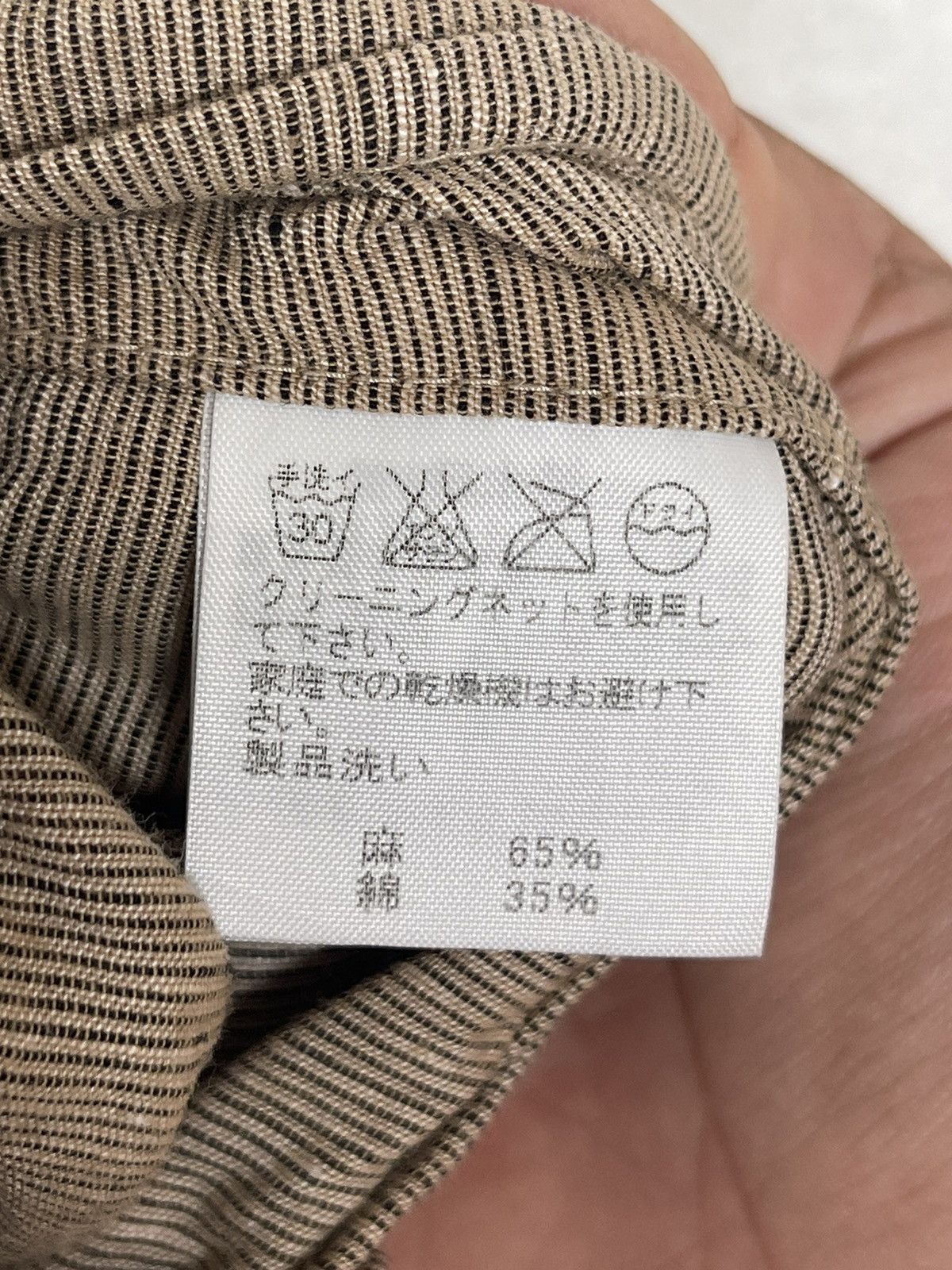 Issey Miyake Issey Miyake White Label Linen Button Shirt Two Pocket Size US L / EU 52-54 / 3 - 8 Thumbnail