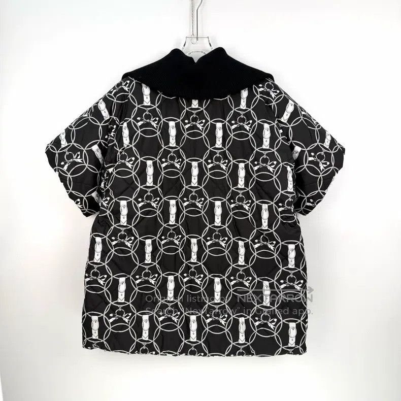 Hermes Hermes Black Rope Pattern Short Sleeve Down Jacket Size XS / US 0-2 / IT 36-38 - 4 Thumbnail