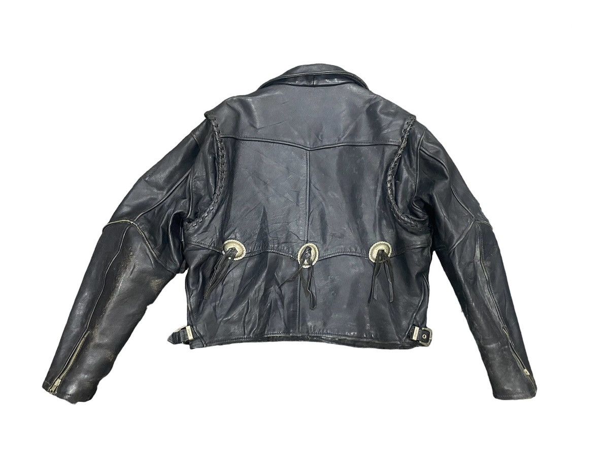 Harley Davidson VINTAGE HARLEY DAVIDSON BIKER LEATHER JACKET SCREAMING EAGLE Size US M / EU 48-50 / 2 - 4 Thumbnail