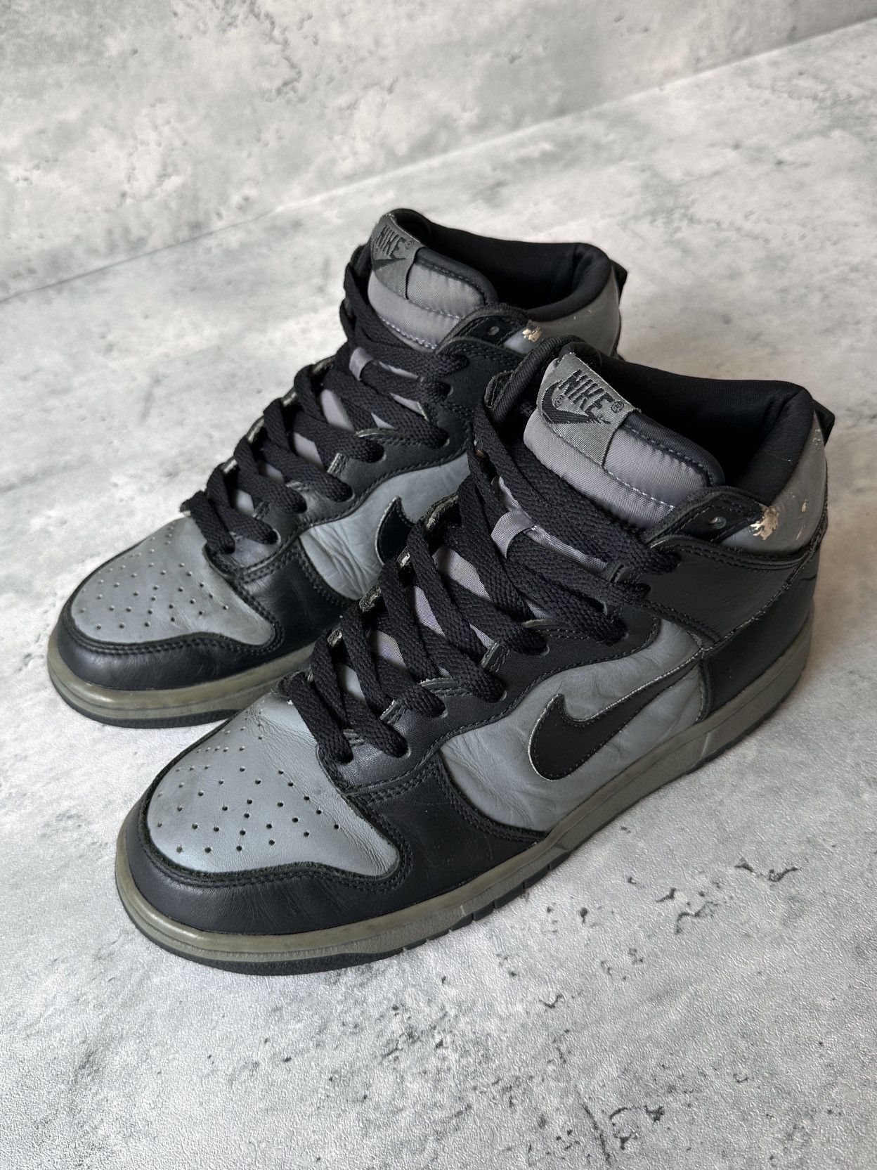Nike 1999 DUNK LE HIGH TOP BLACK / COOL GREY Size US 8.5 / EU 41-42 - 4 Thumbnail