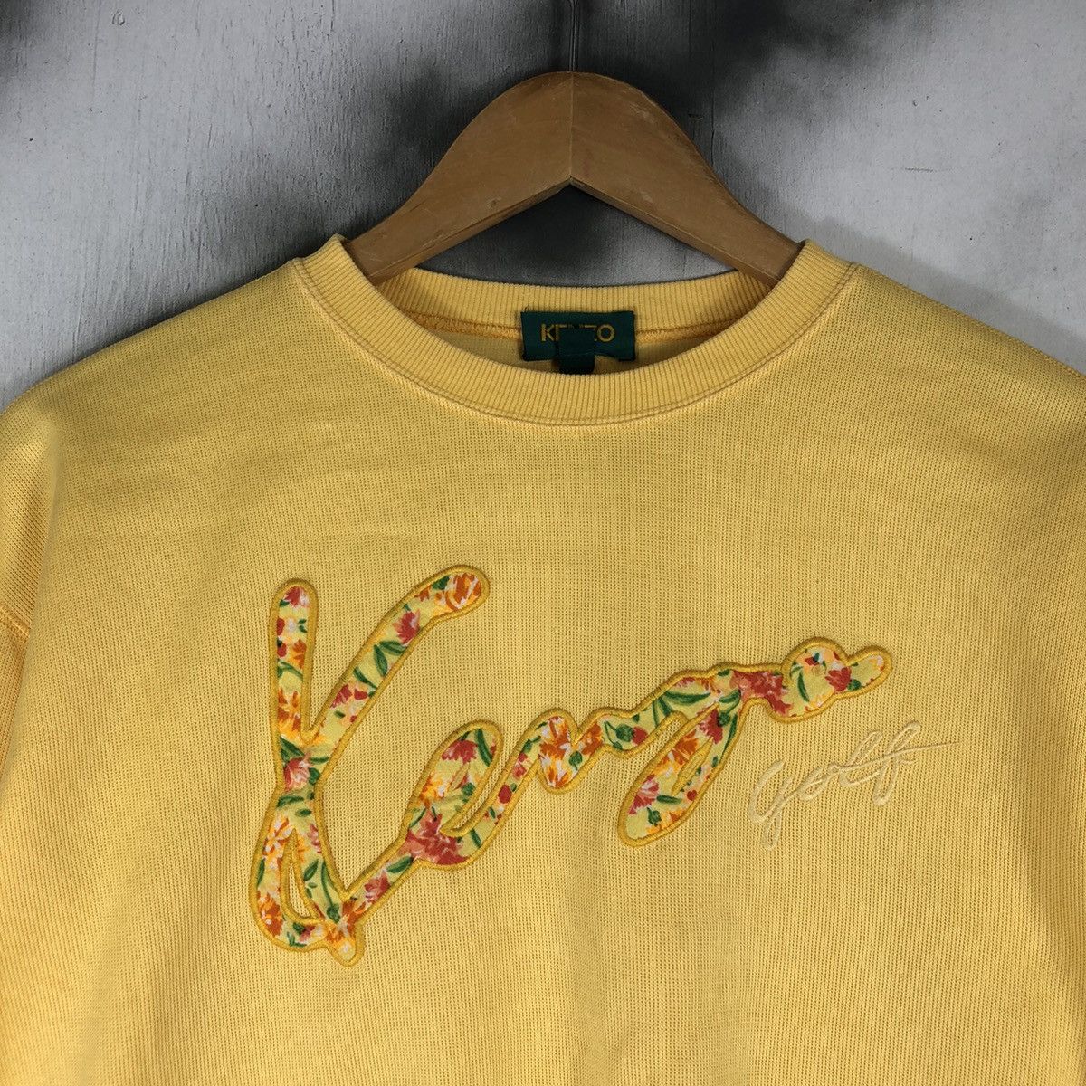 Designer × Kenzo KENZO GOLF EMBROIDERY BIG LOGO SWEATER Size US M / EU 48-50 / 2 - 2 Thumbnail
