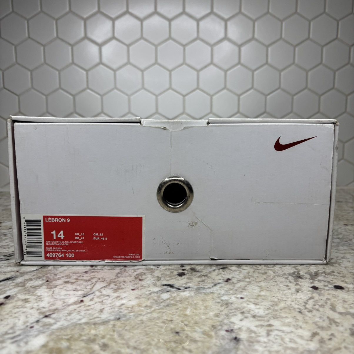 Nike Size 14 - Nike LeBron 9 Miami Heat Home Very Clean OG Box Size US 14 / EU 47 - 18 Thumbnail