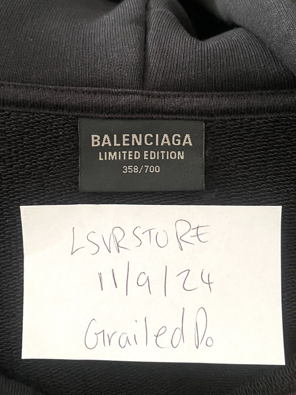 Balenciaga Balenciaga Music Archive Limited Numbered Hoodie Small Size US S / EU 44-46 / 1 - 3 Thumbnail