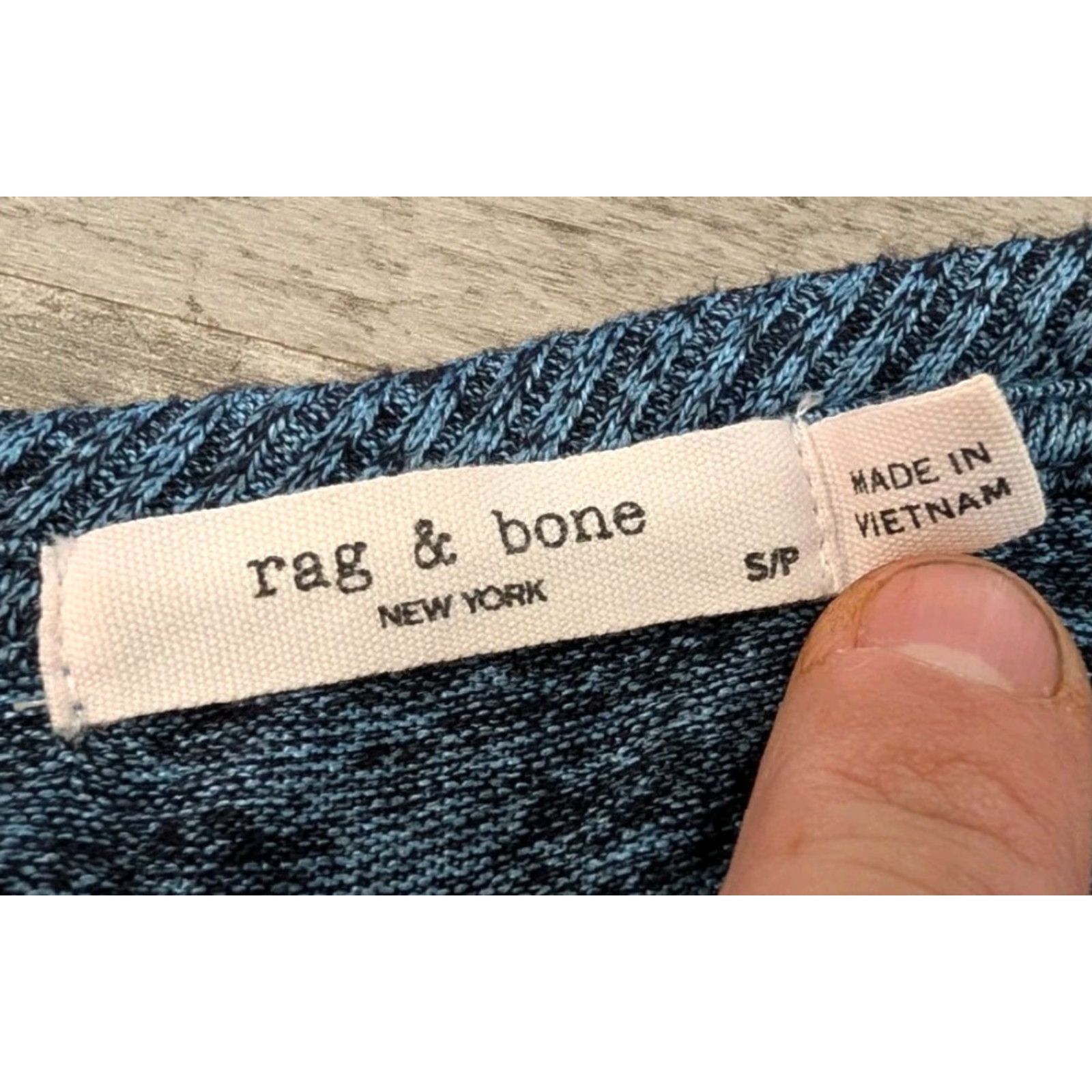Rag & Bone Rag & Bone Ramona V-Neck Tank Top Womens's Size S Blue EUC Rayon Poly Stretch Size S / US 4 / IT 40 - 3 Thumbnail